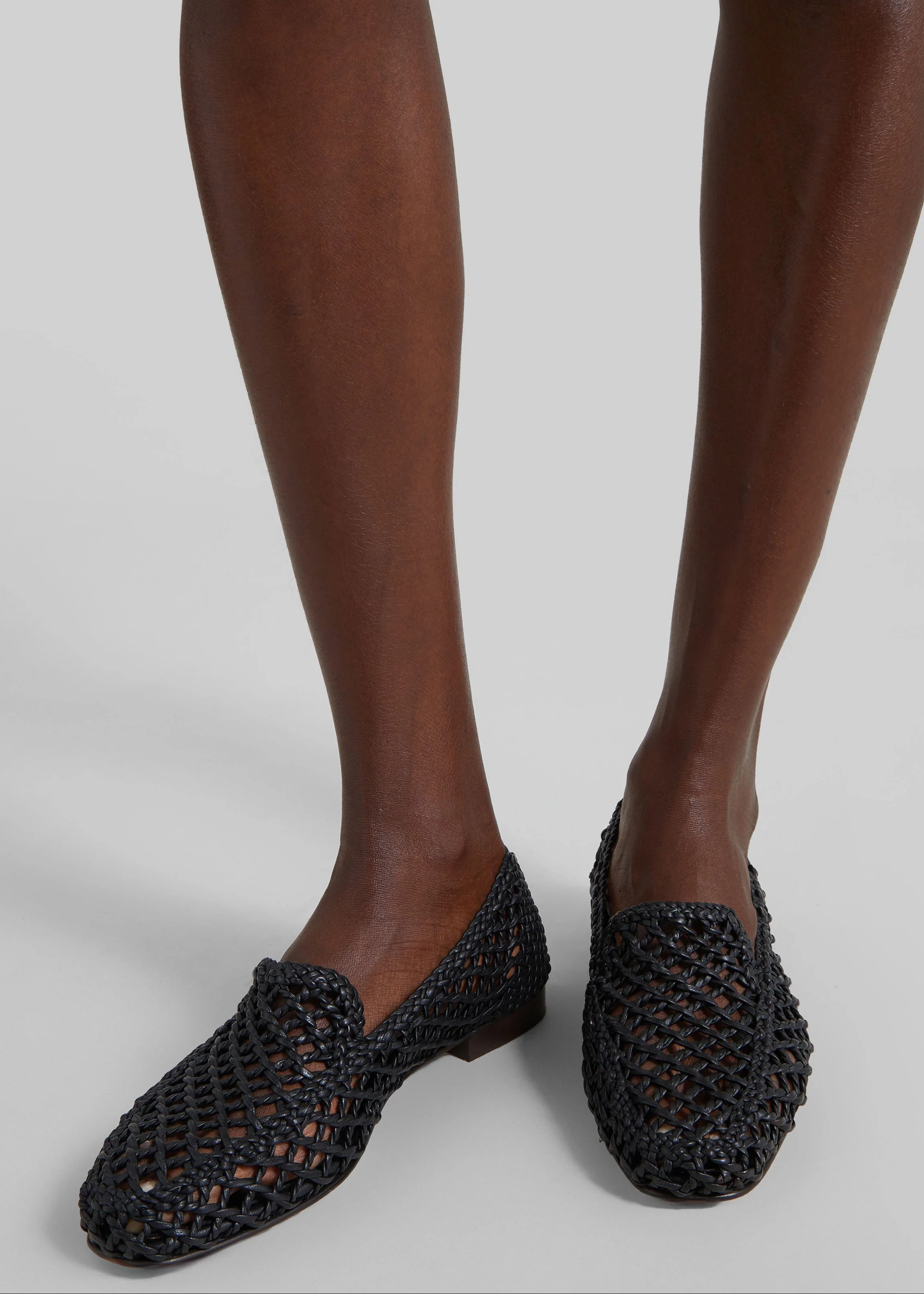 Le Monde Beryl Soft Knotted Loafers - Black - Image 2