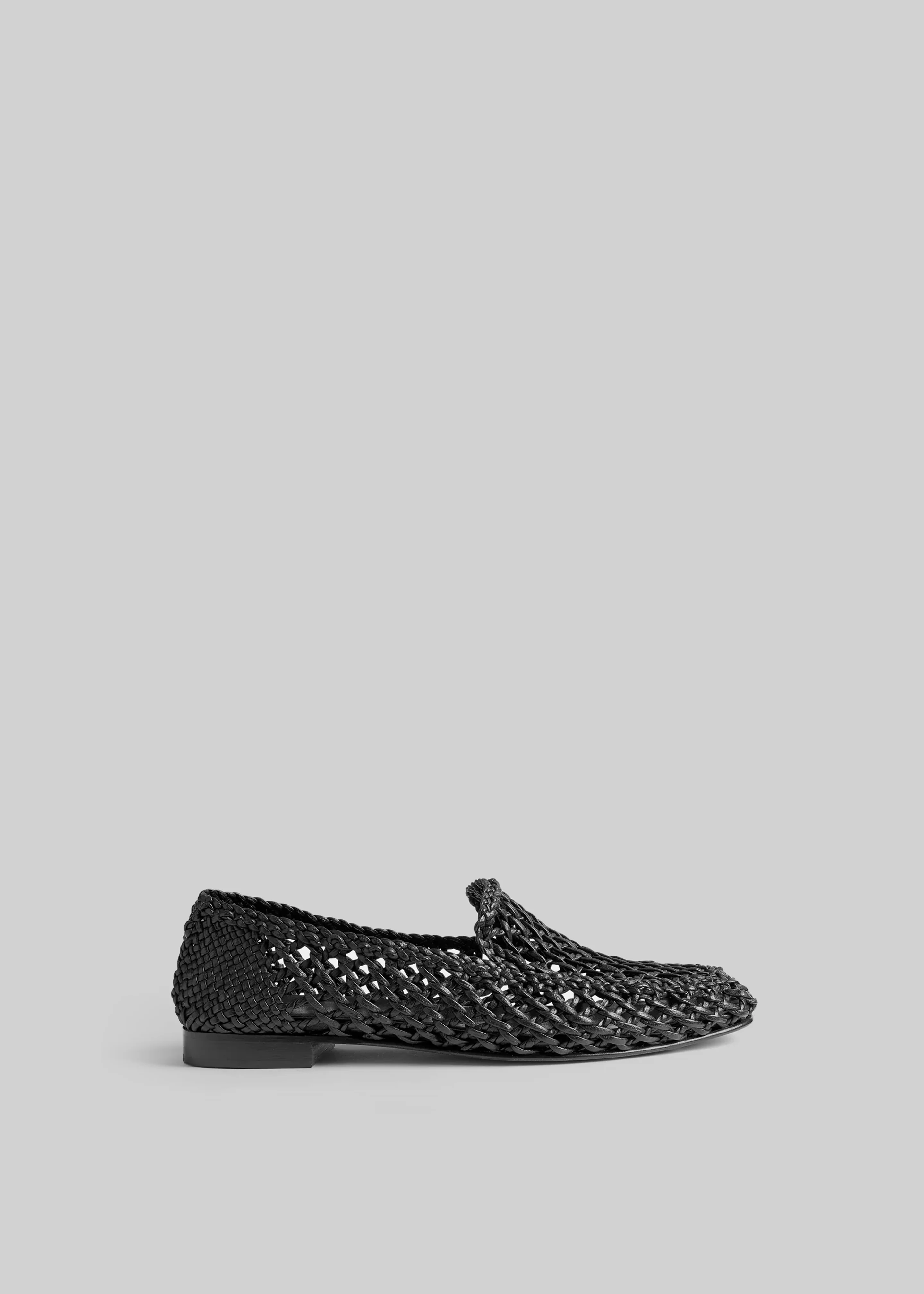 Le Monde Beryl Soft Knotted Loafers - Black - Image 3