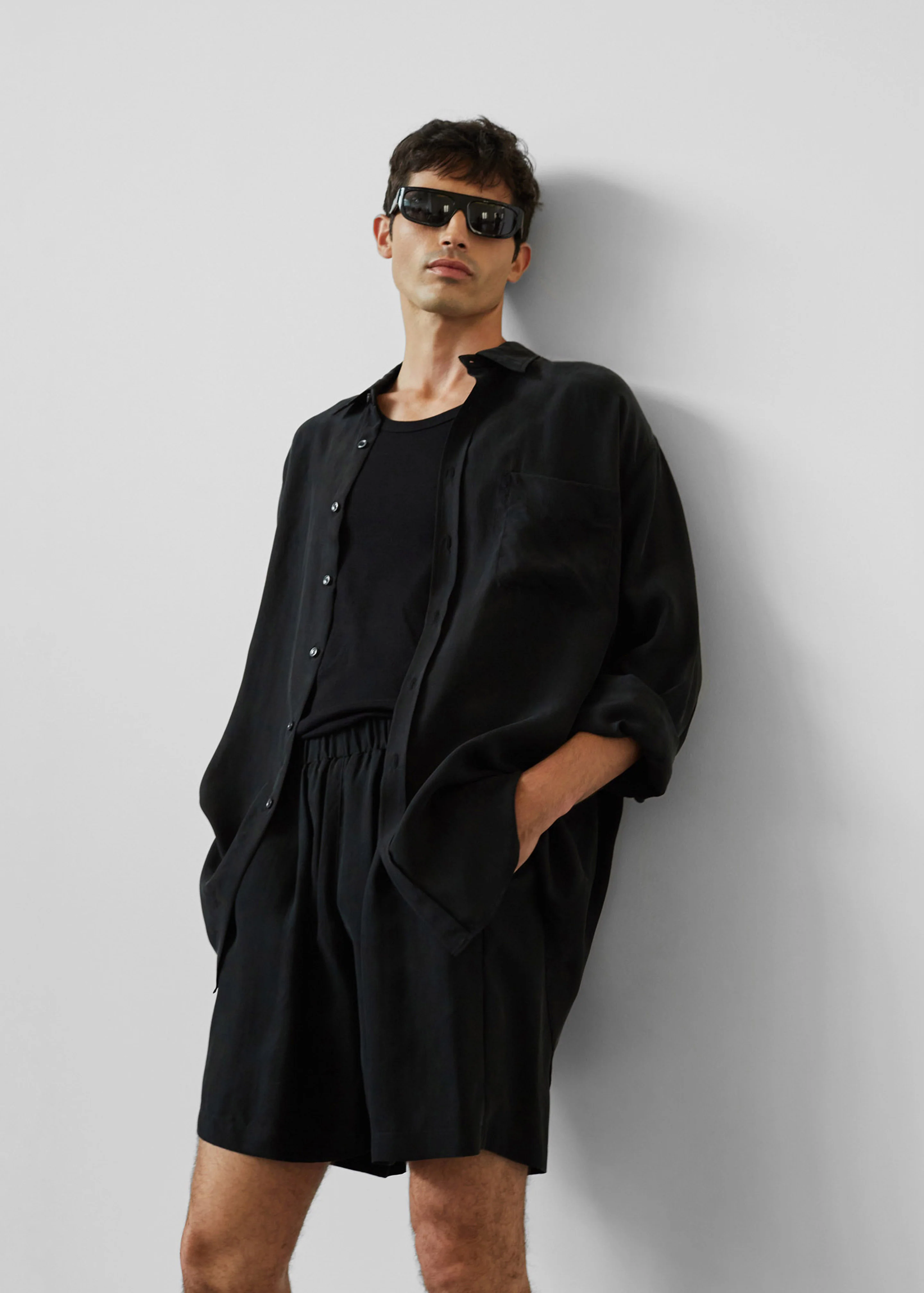 Leland Silky Boxer Shorts - Black - Image 3