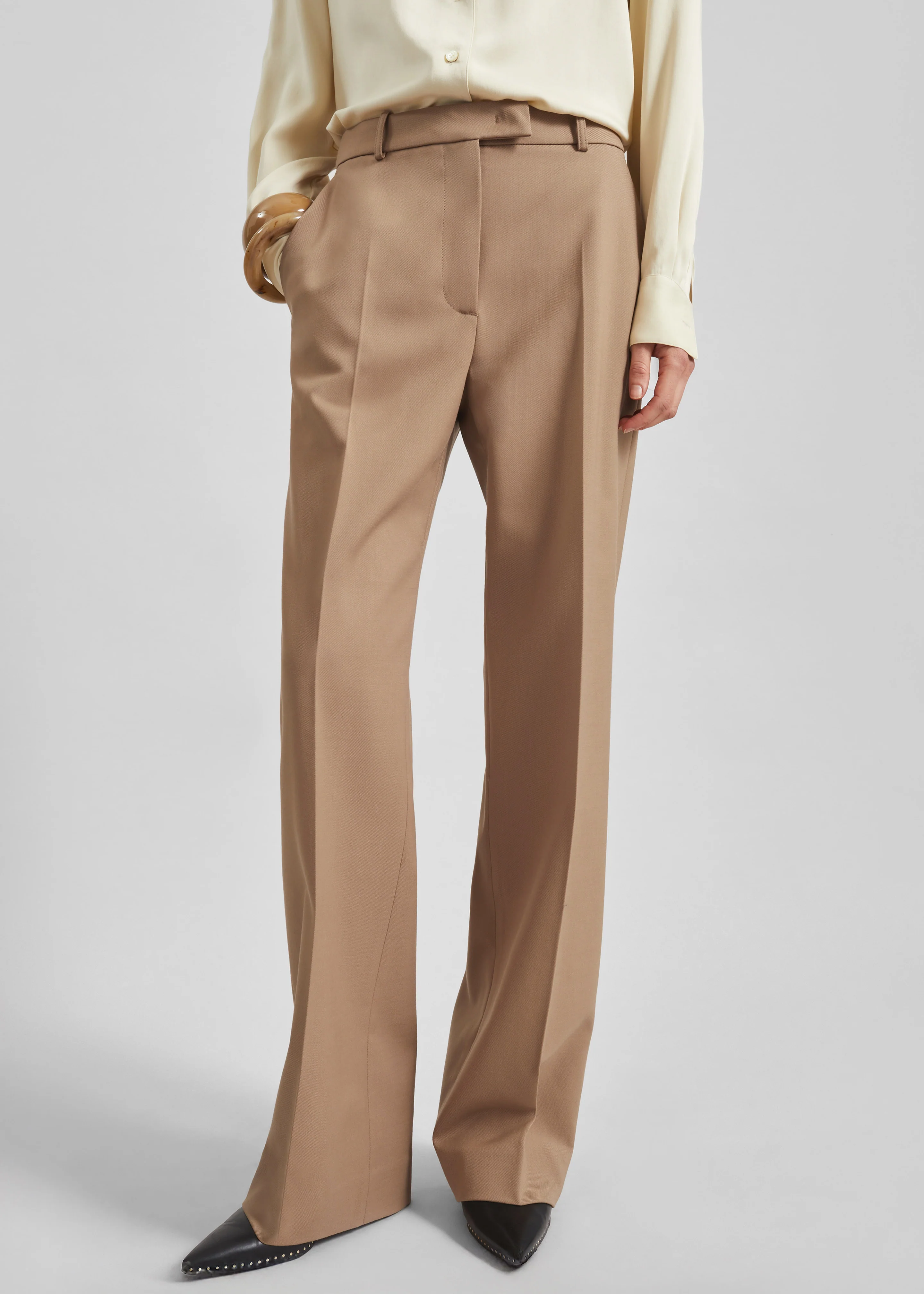 Lenora Straight Trousers - Camel - Image 2