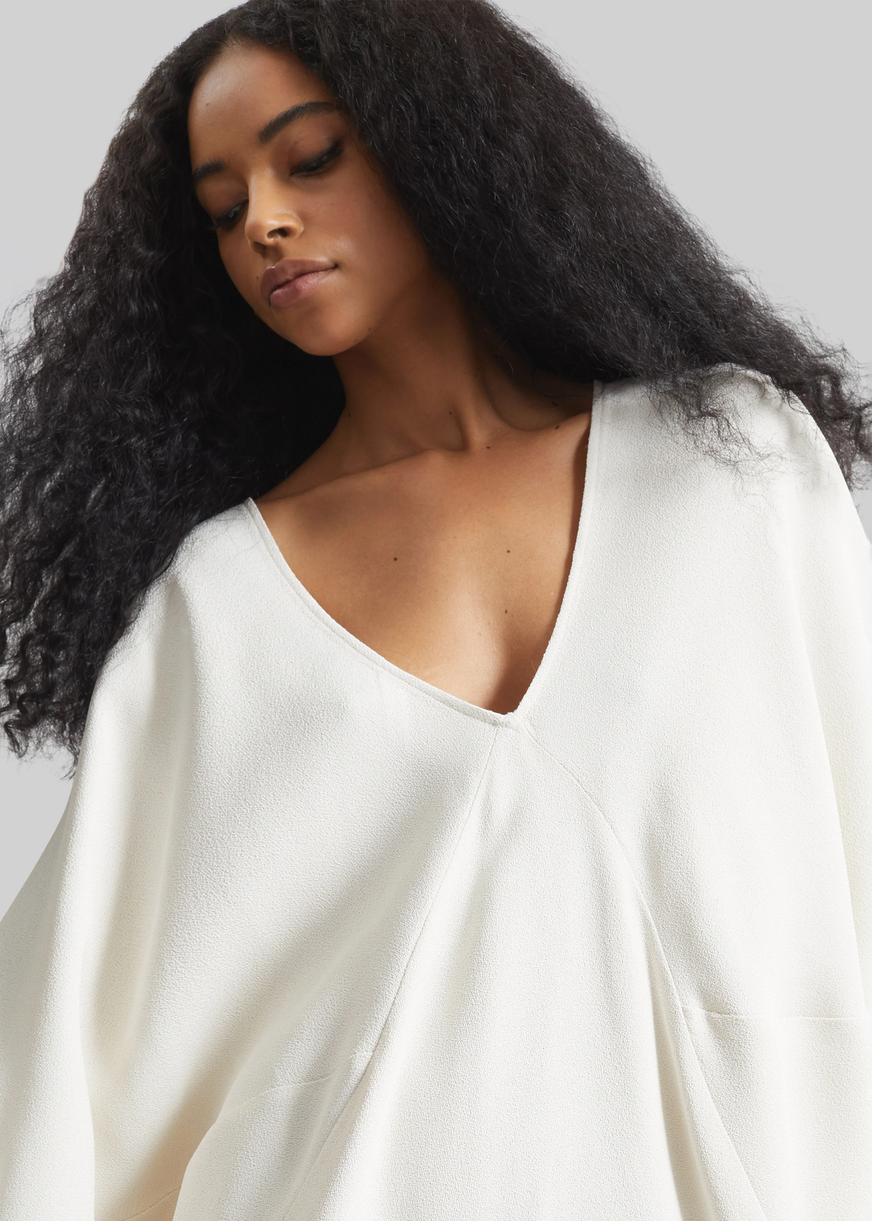 Lilia Kaftan Dress - Ivory - Image 5