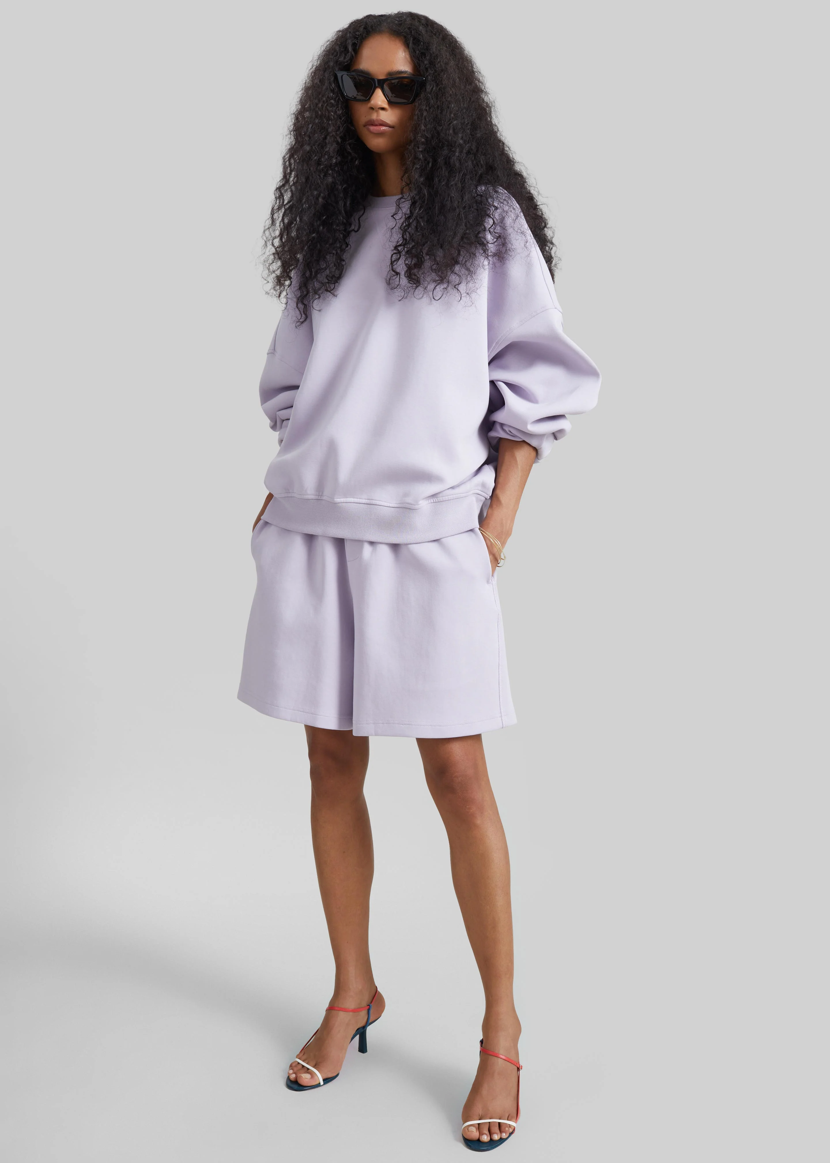 Lorcy Oversized Sweatshirt - Lavender - Image 6