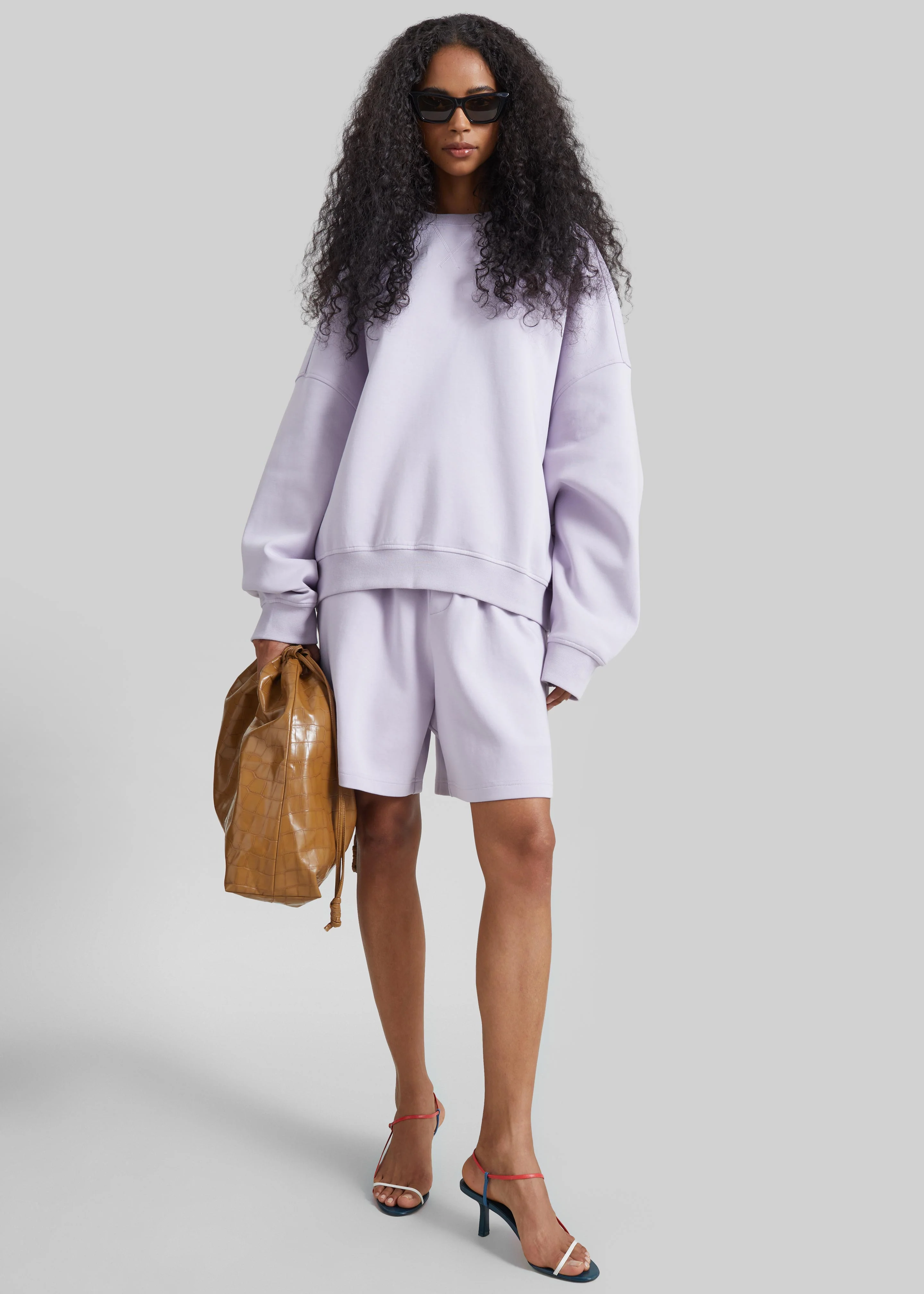 Lorcy Sweatshorts - Lavender - Image 6