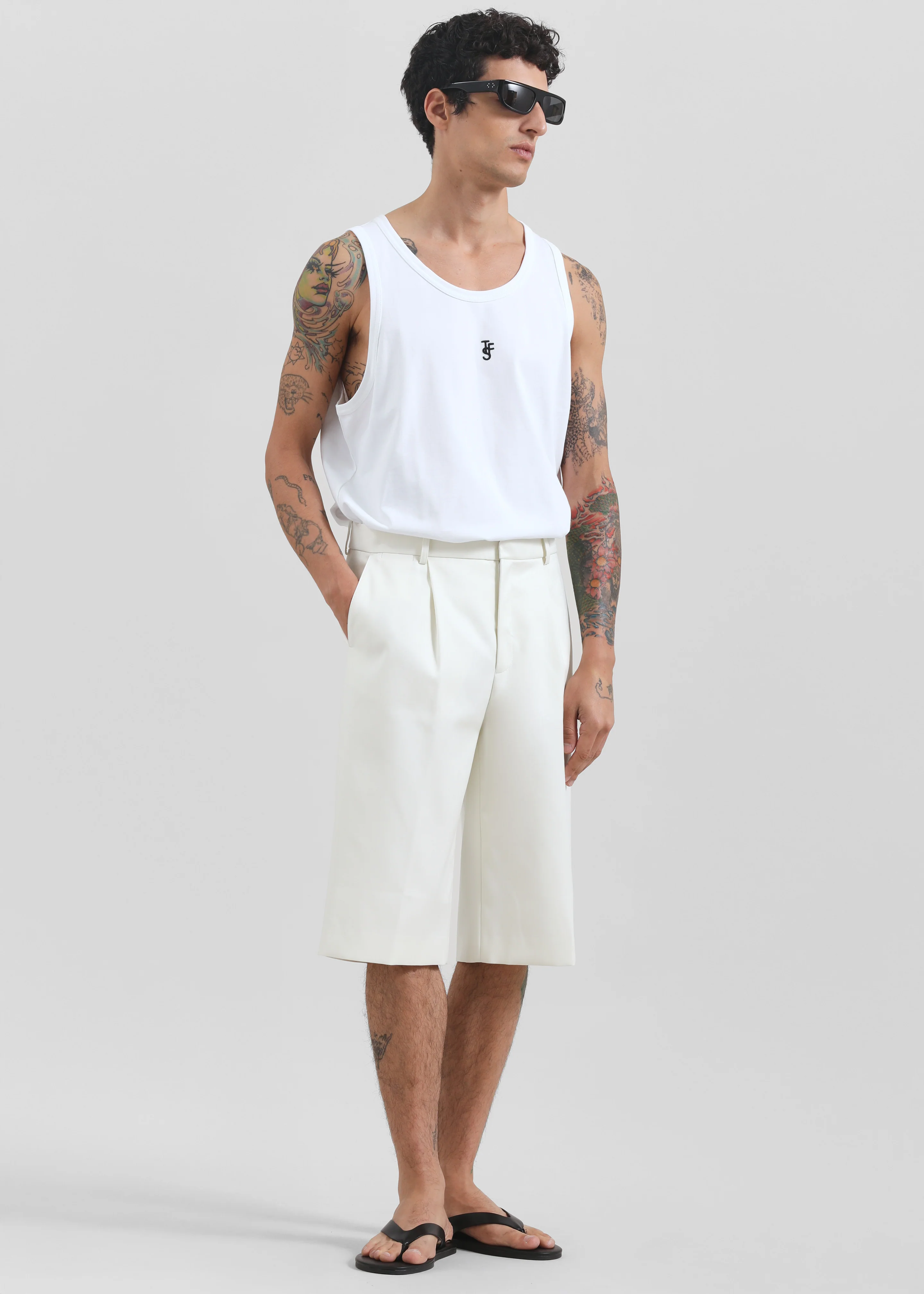 Louis Gabriel Nouchi Bermuda Shorts - Bone - Image 2
