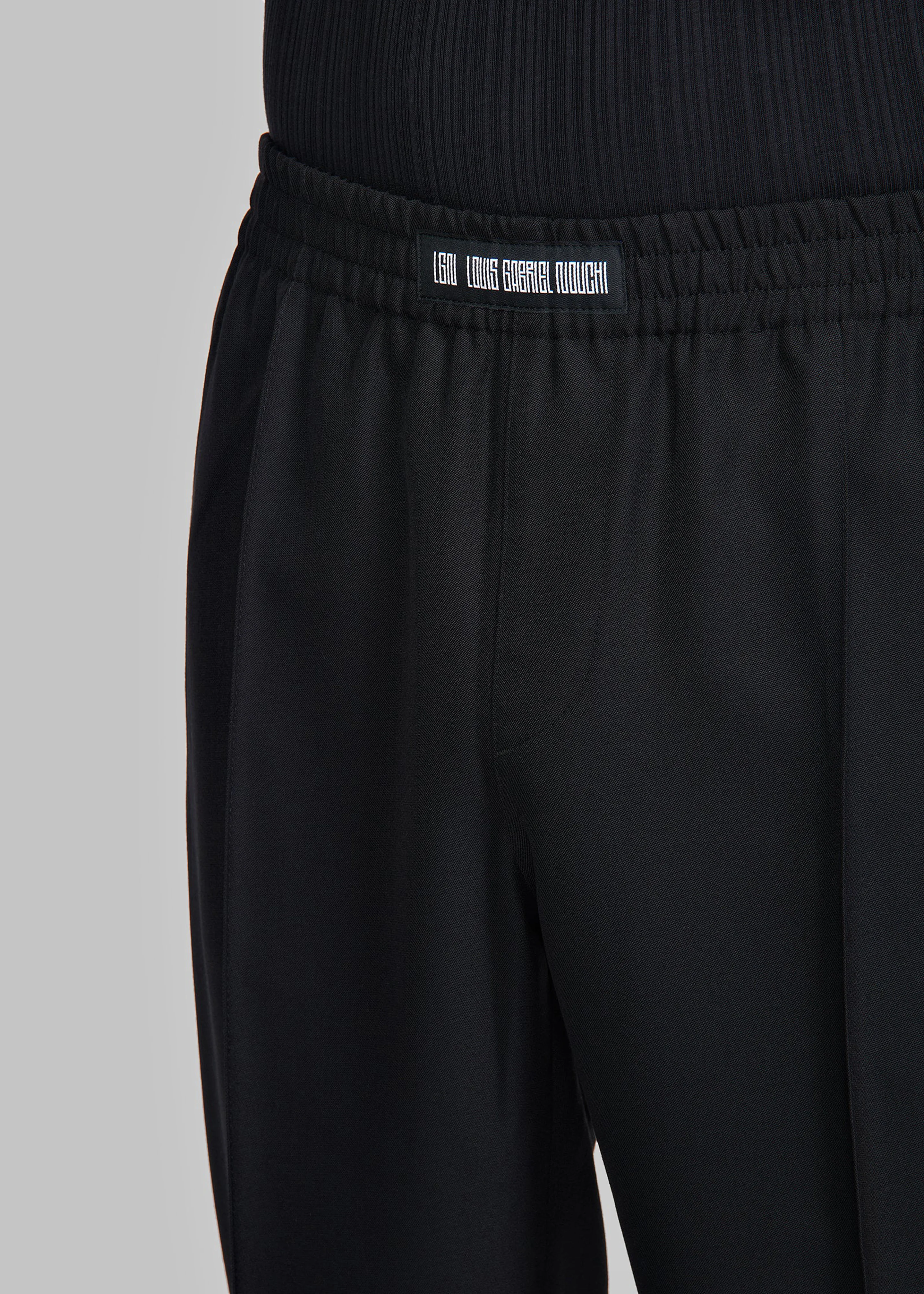 Louis Gabriel Nouchi Tapered Jogging Pants - Black - Image 2