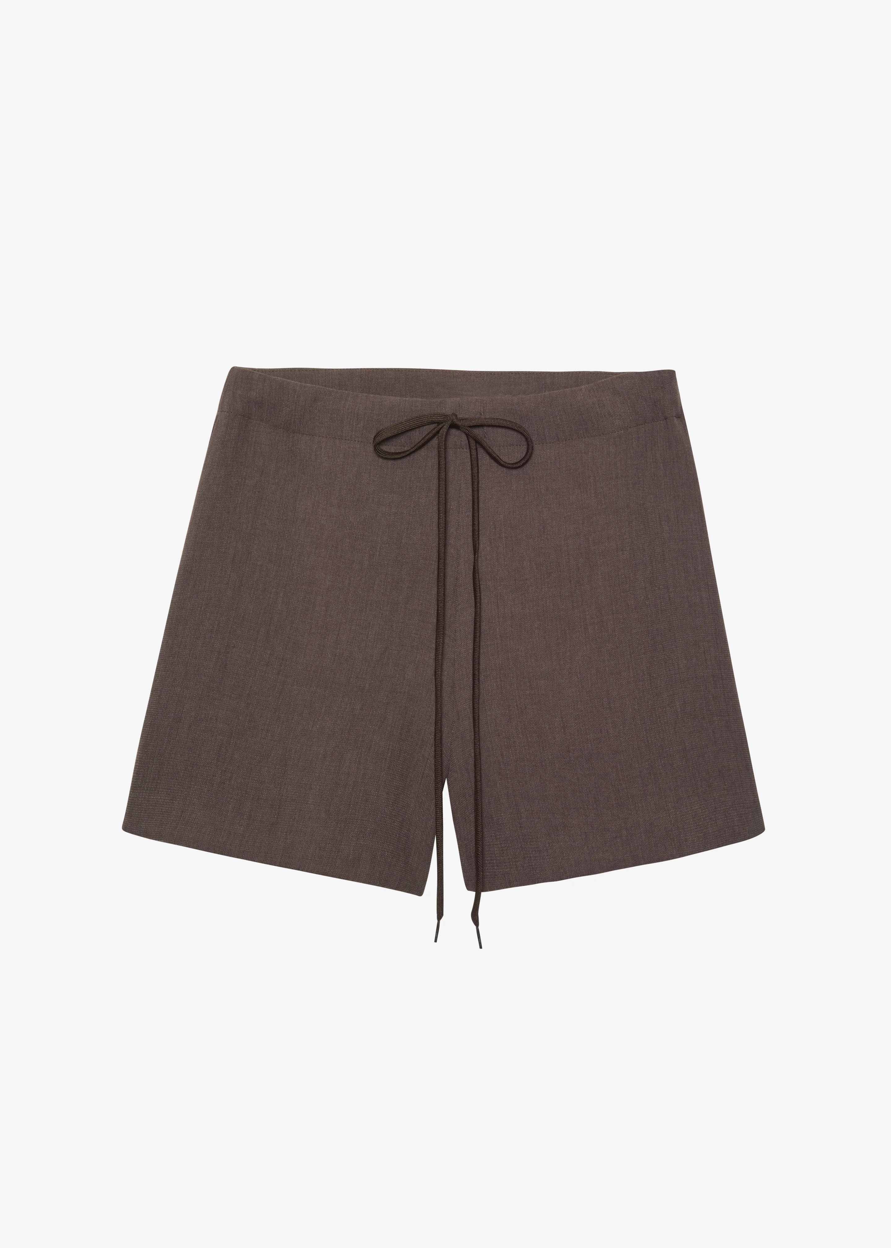 Louise Drawstring Shorts - Brown - Image 12