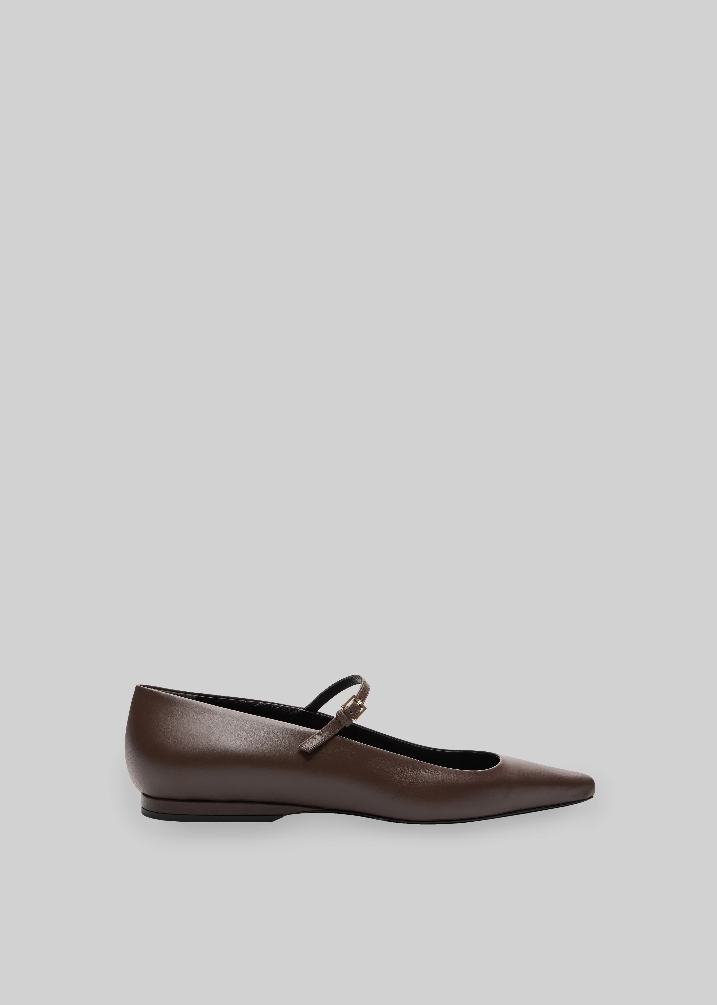 Loulou de Saison Alice Sharp Ballerinas - Brown - Image 3