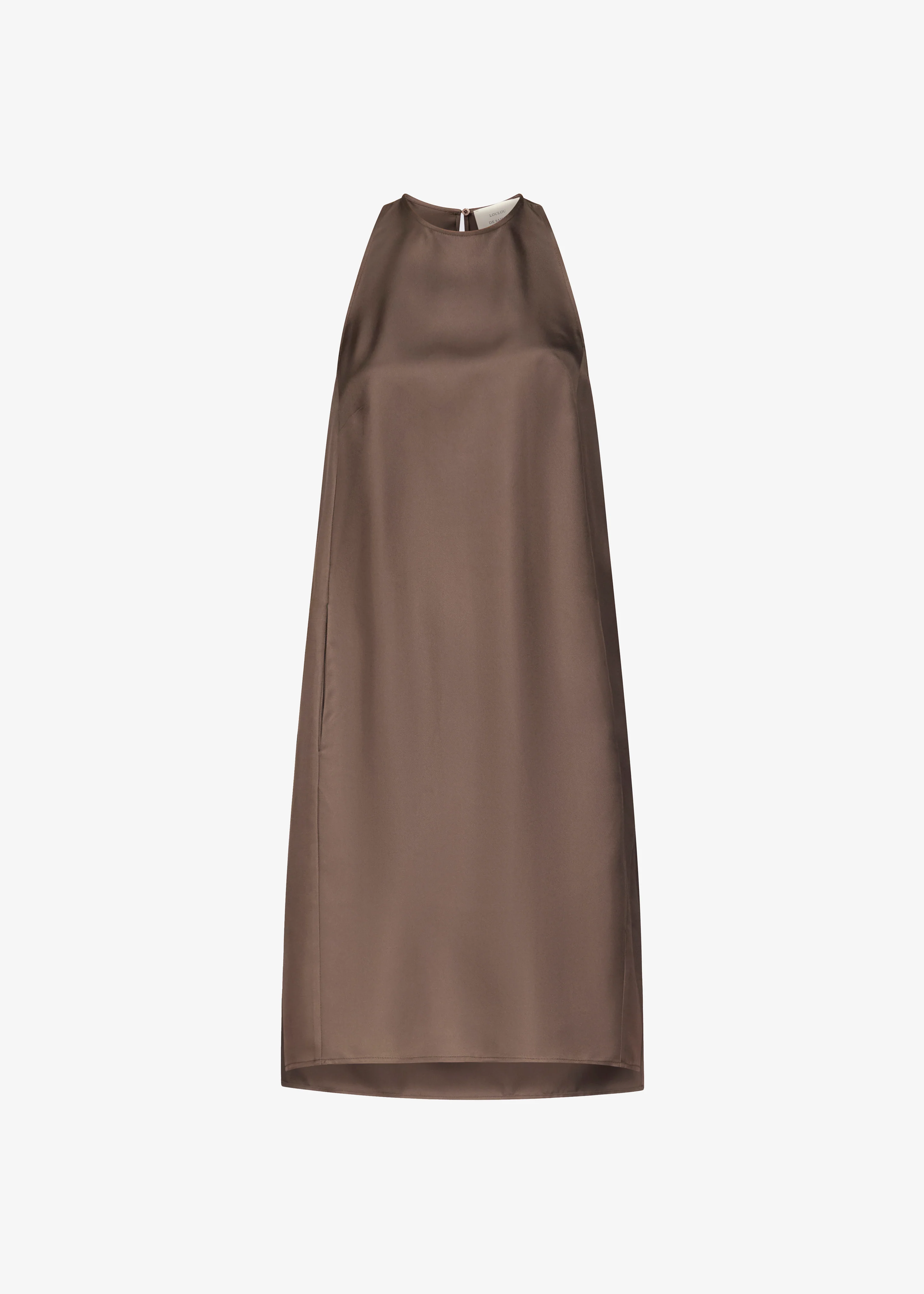Loulou de Saison Bruna Cape Dress - Dark Brown - Image 7