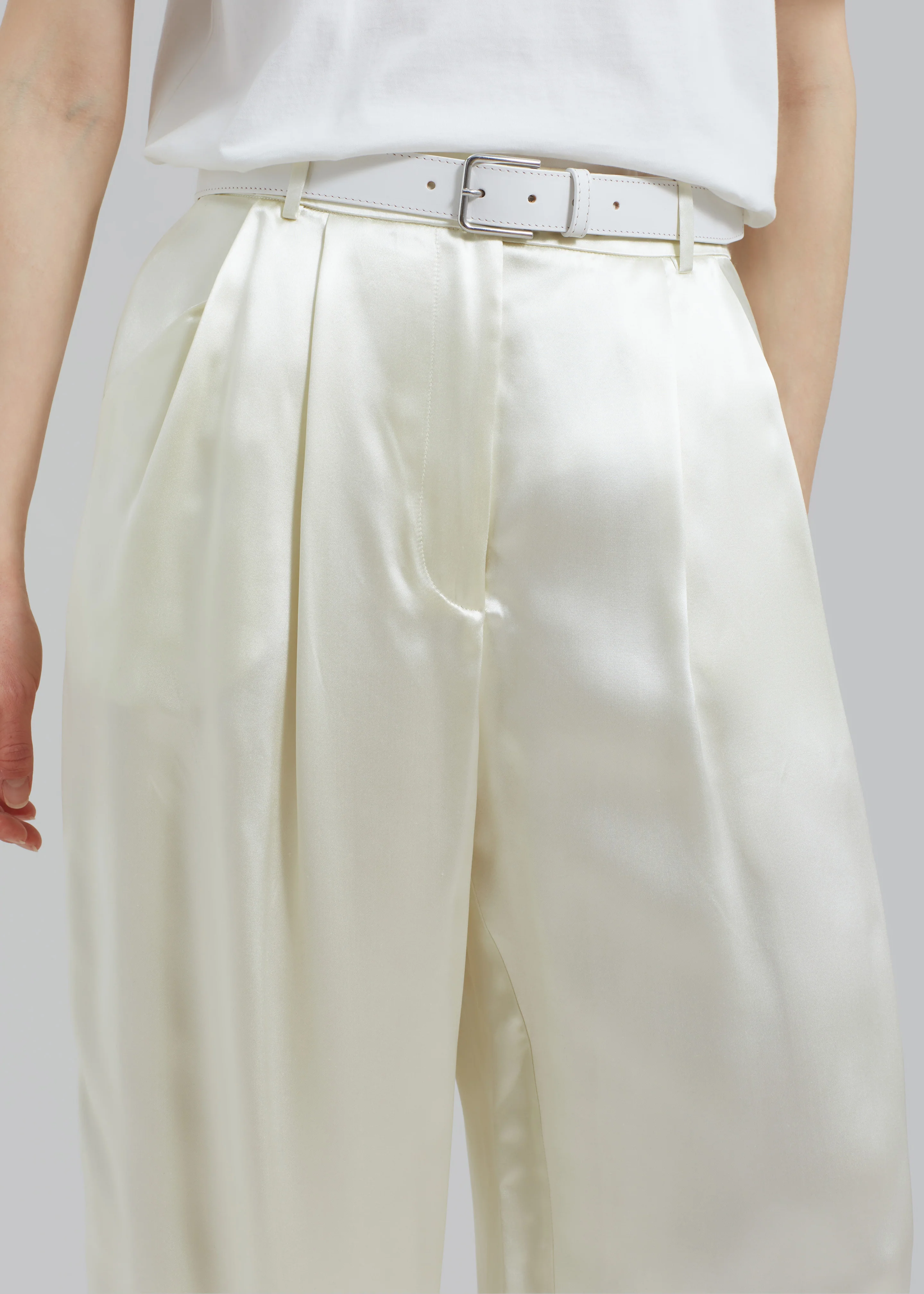 Loulou Studio Vione Pants - Soft Vanilla - Image 3