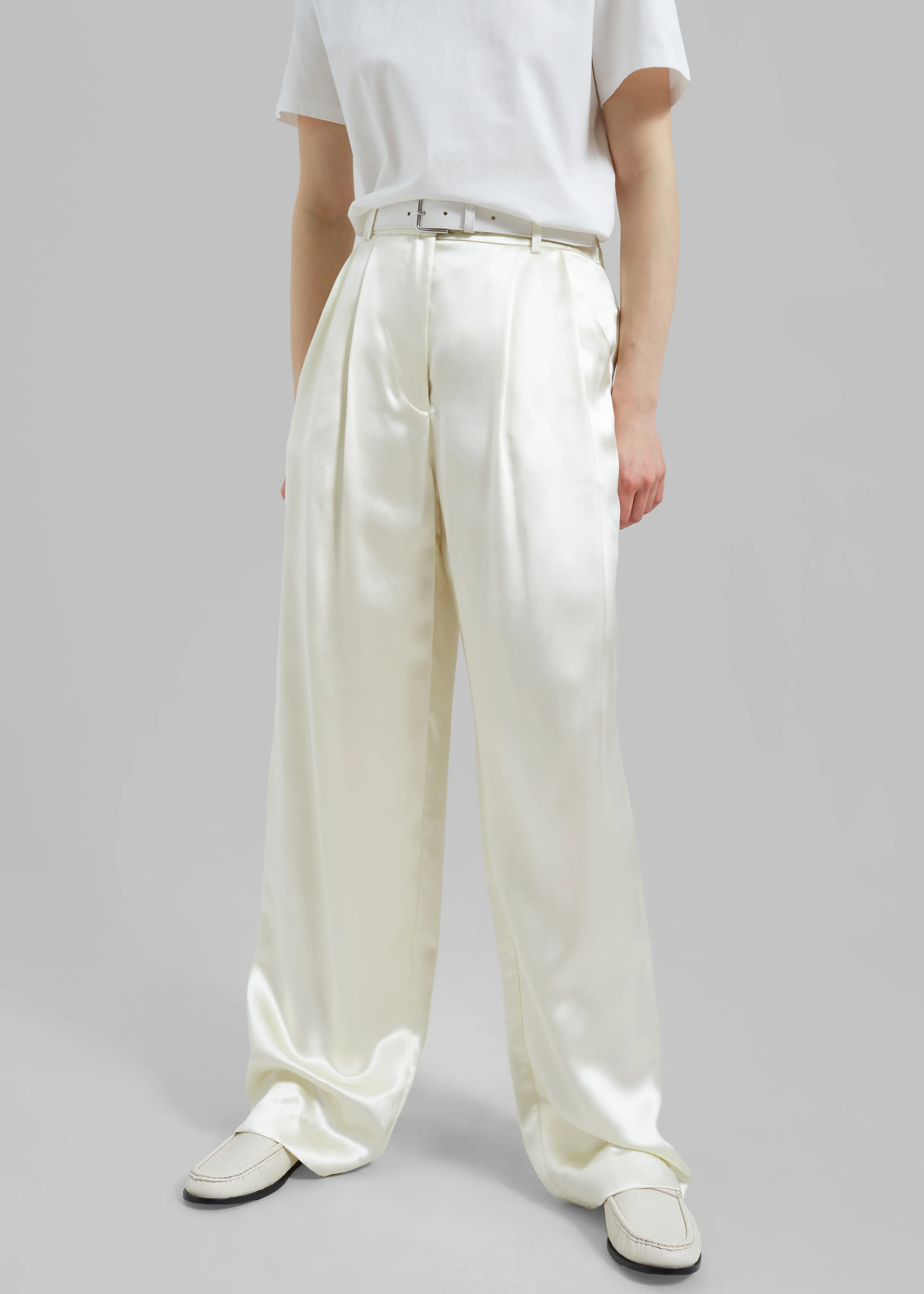 Loulou Studio Vione Pants - Soft Vanilla - Image 6