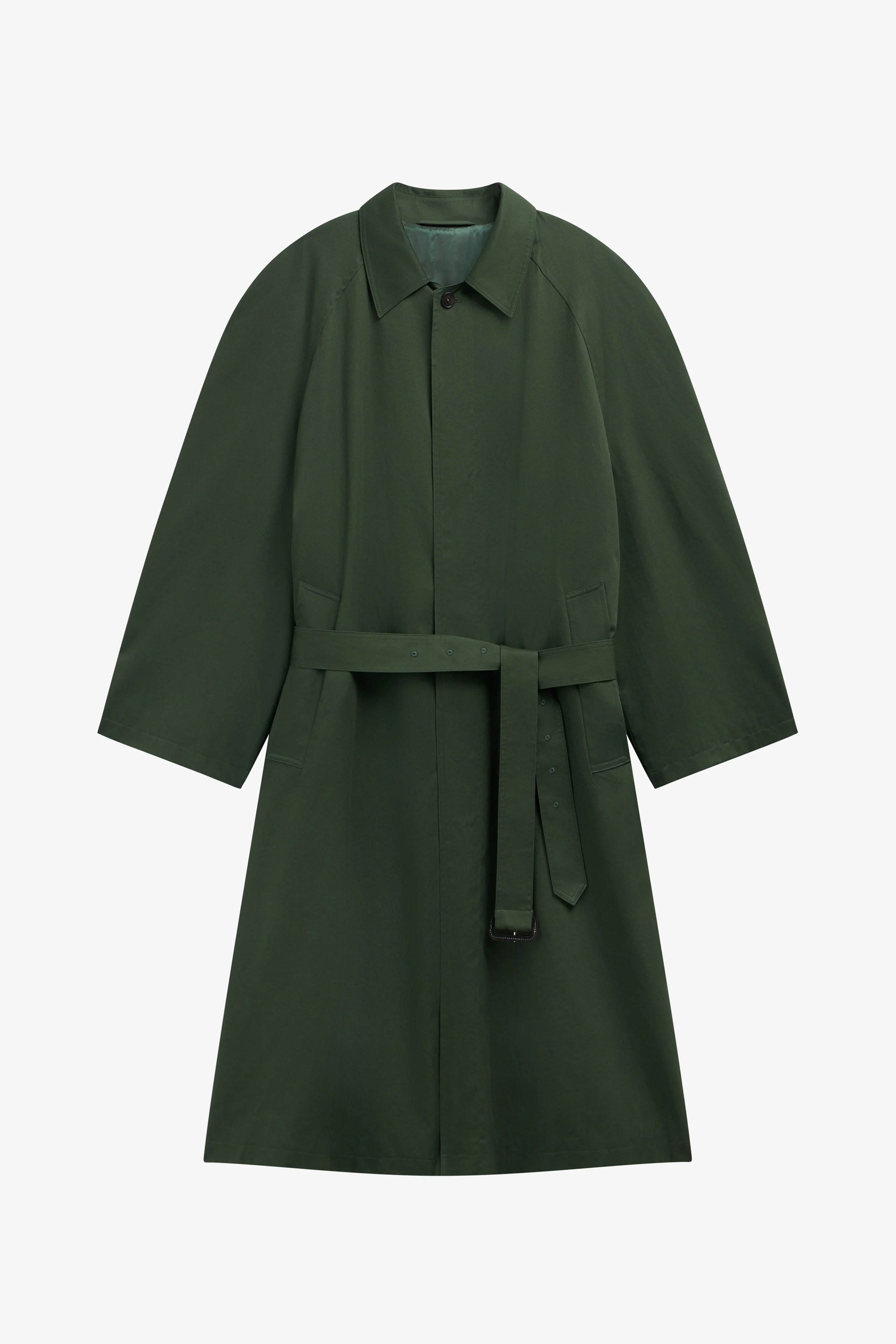 Malmedy Oversized Long Coat - Deep Green - Image 9