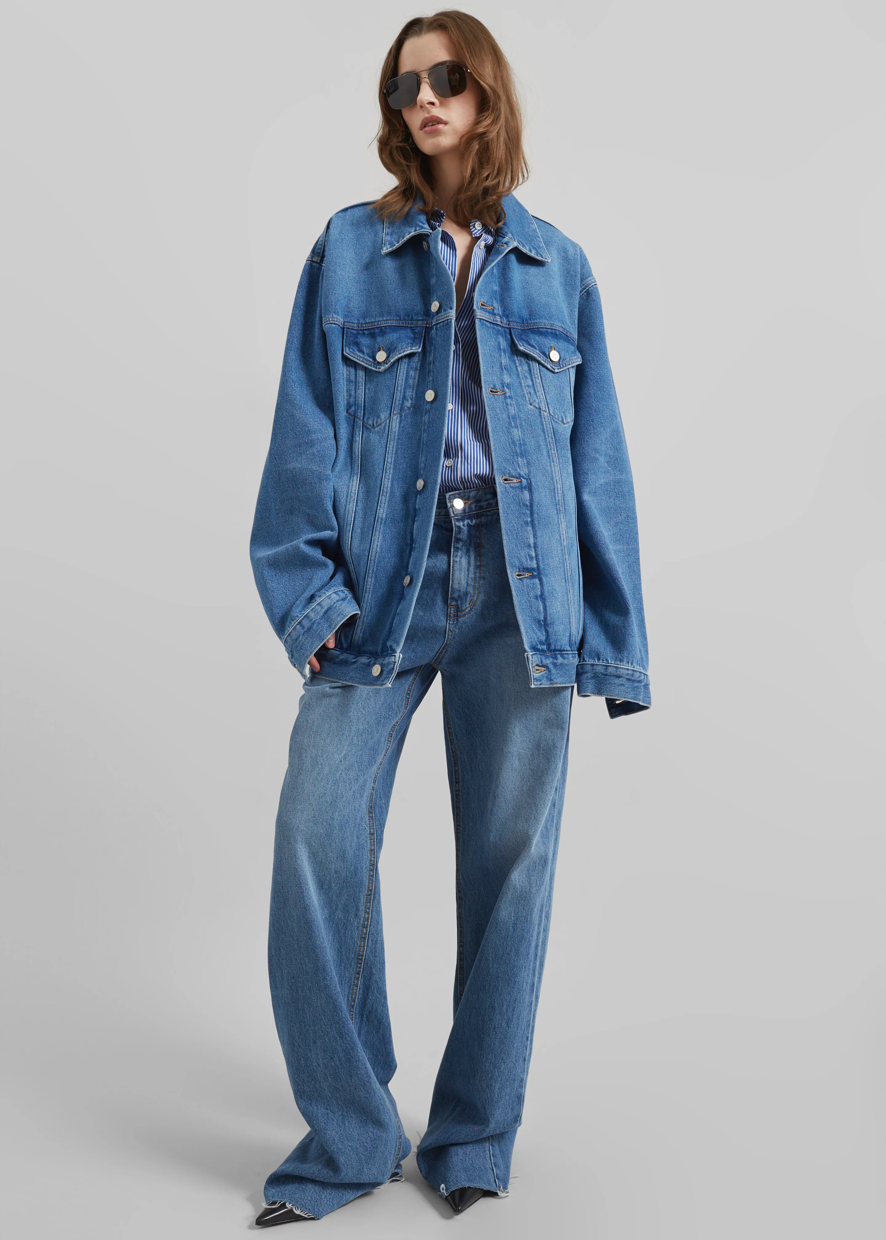 Marden Denim Jacket - Medium Wash - Image 2