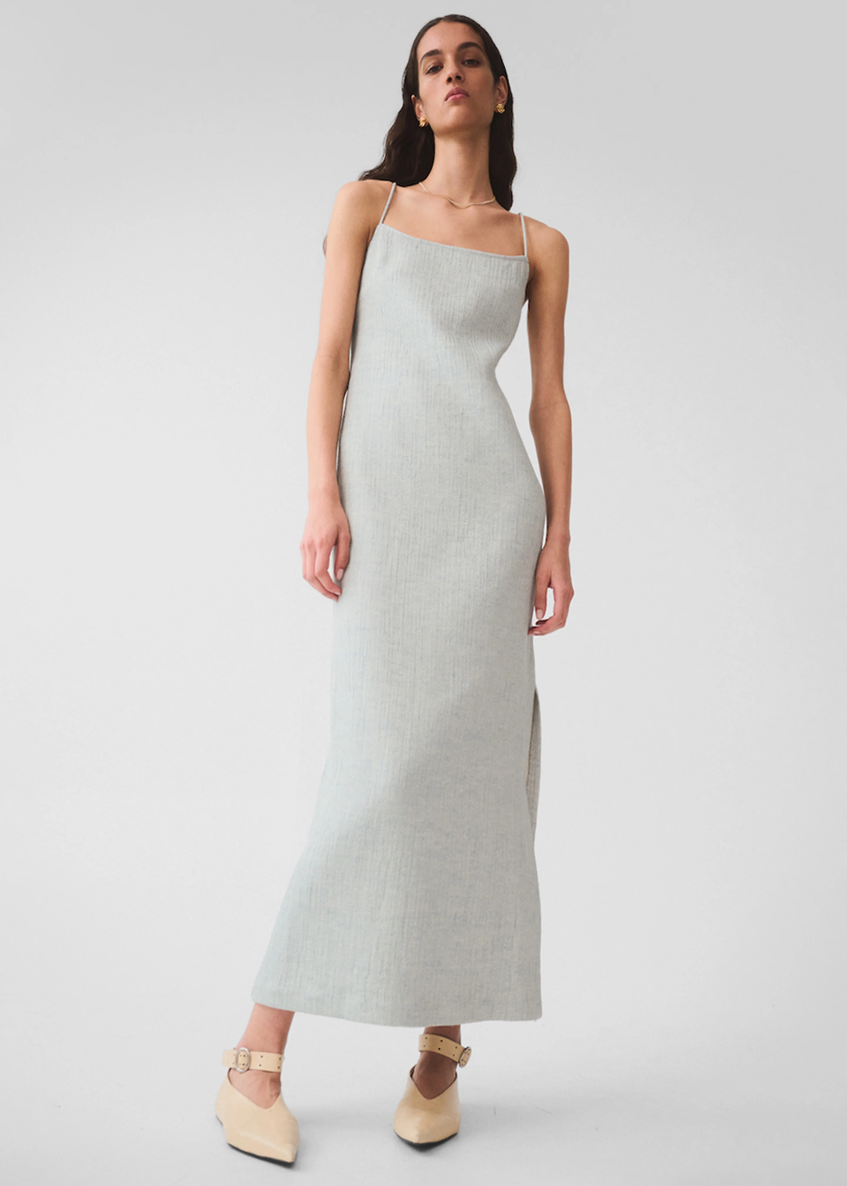 Matin Lucca Backless Dress - Pale Blue - Image 2