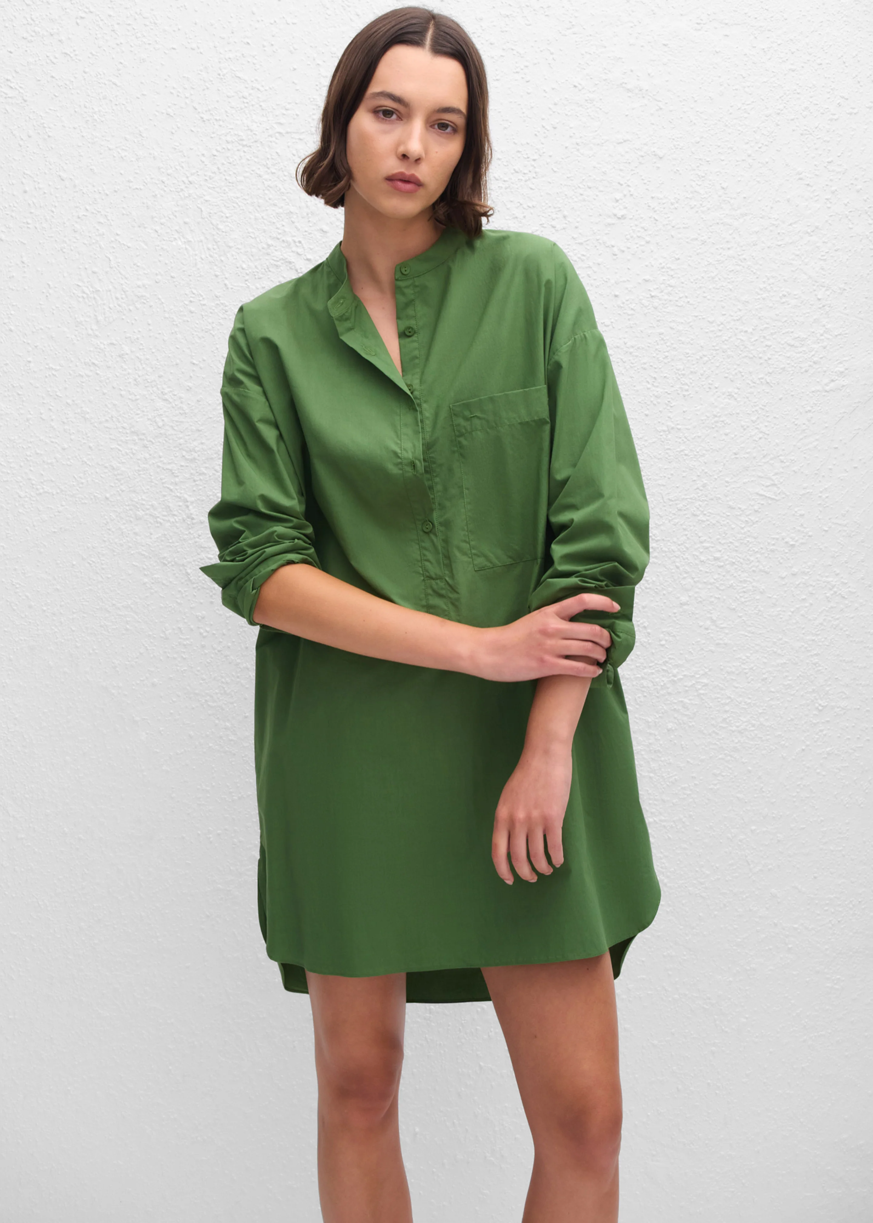 Matteau Popover Mini Shirt Dress - Cactus - Image 2