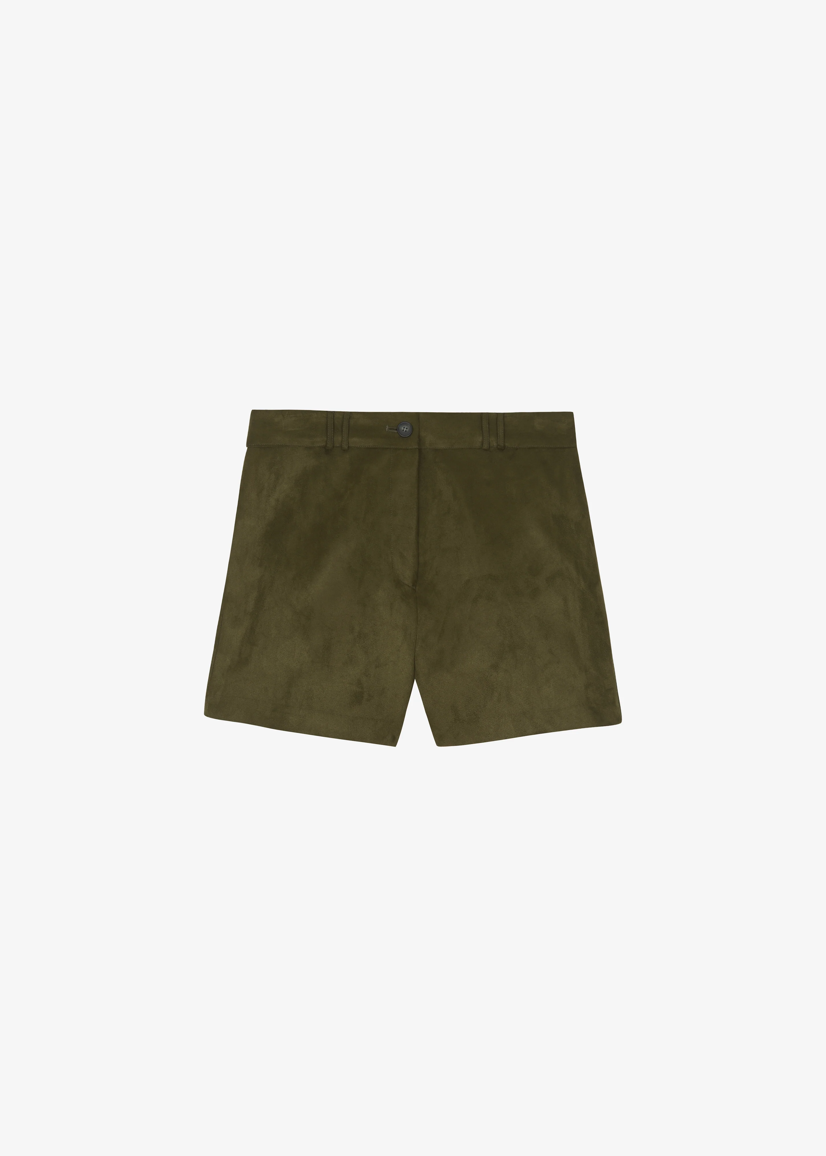 Merida Faux Suede Shorts - Khaki - Image 11