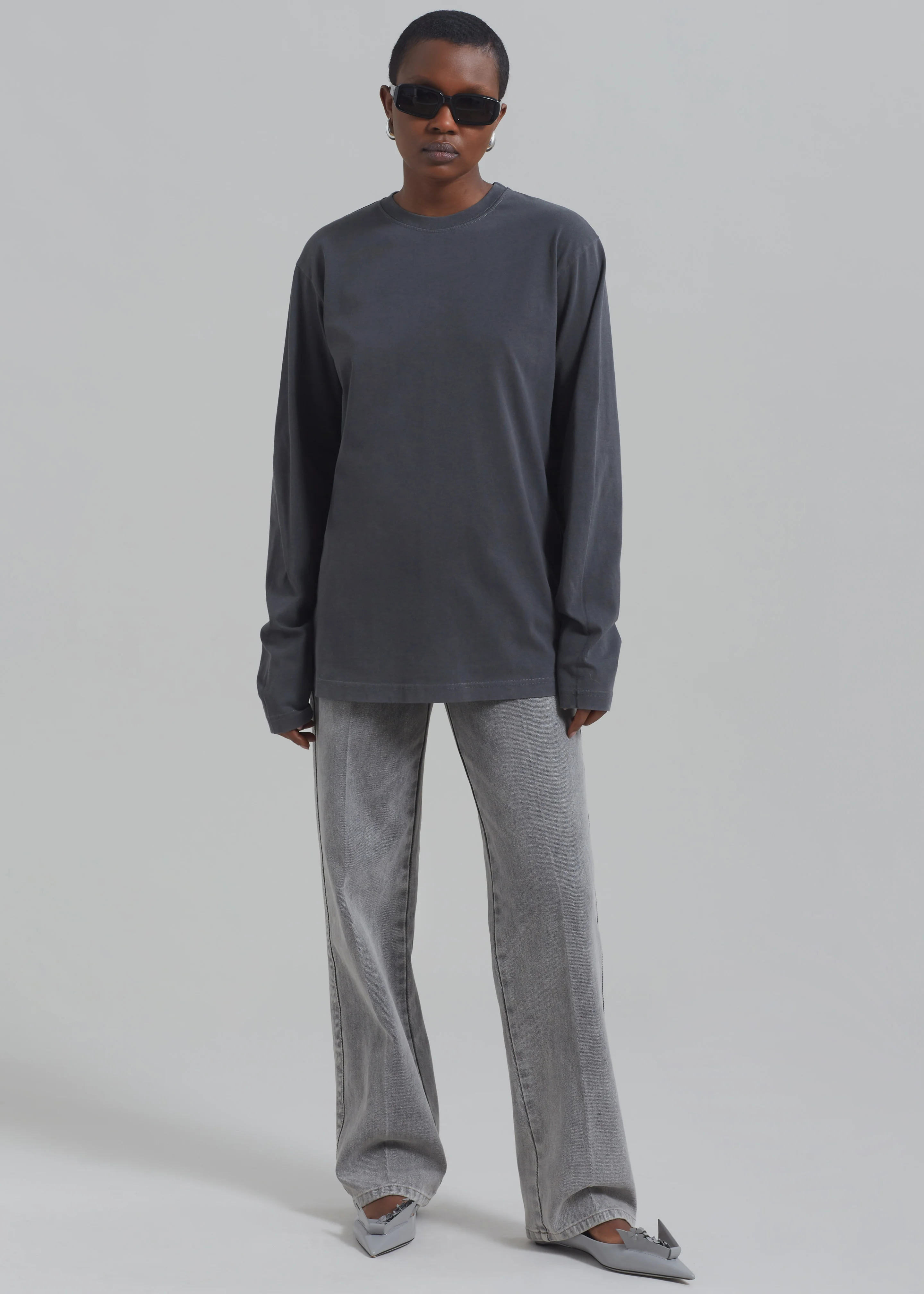 Montrose Straight Leg Jeans - Grey Wash - Image 8