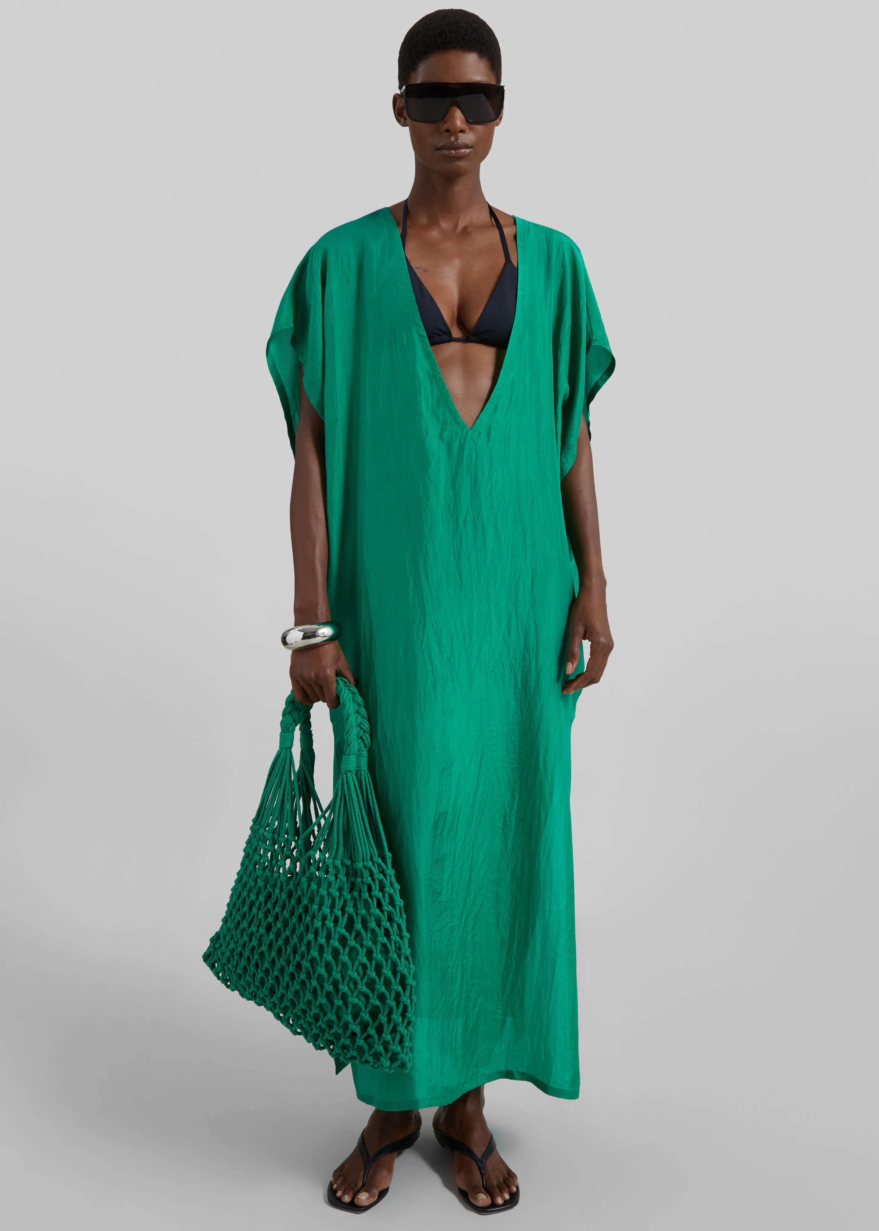 Naia Macrame Bag - Green - Image 6