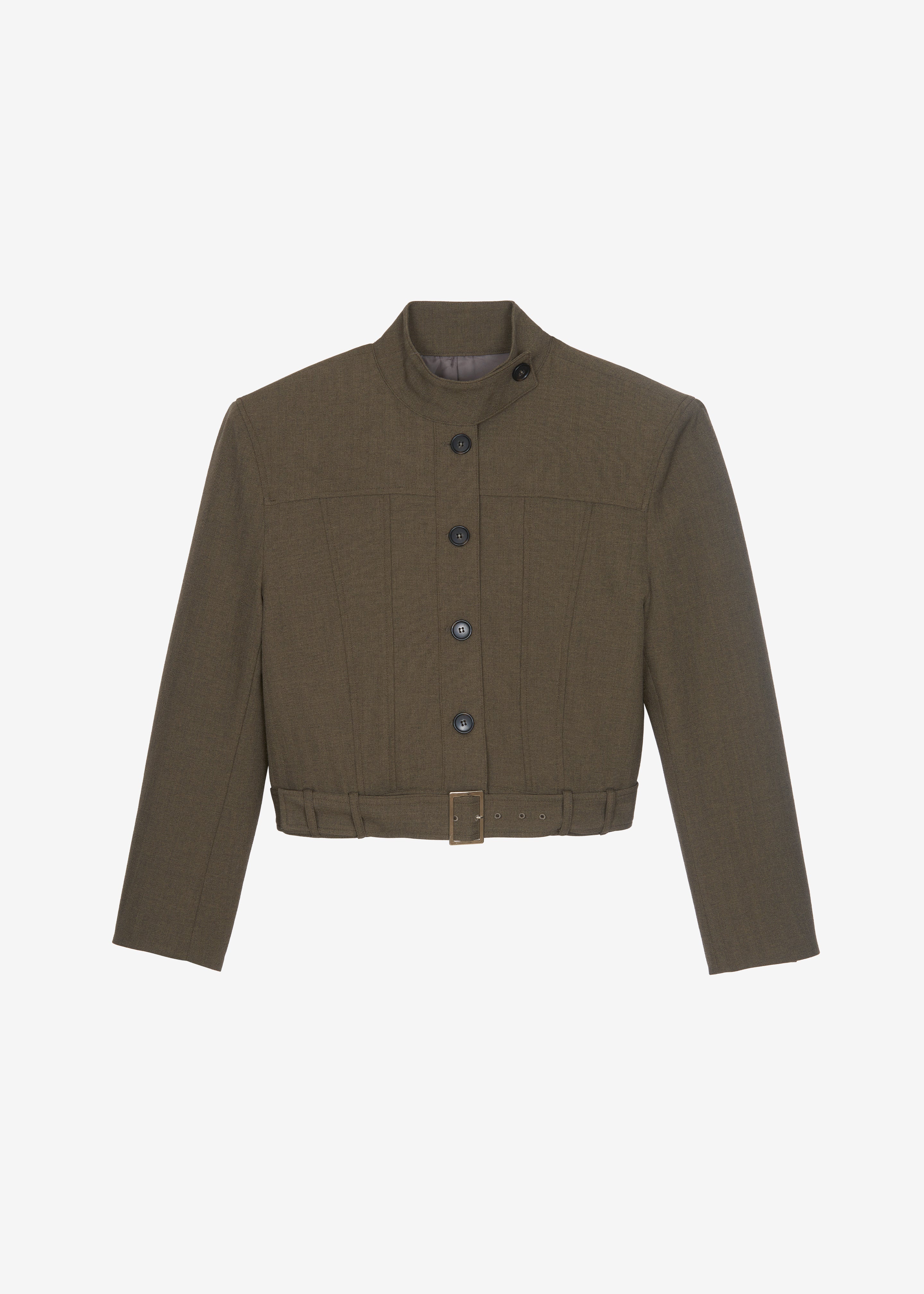 Ninove Padded Jacket - Olive Brown - Image 6