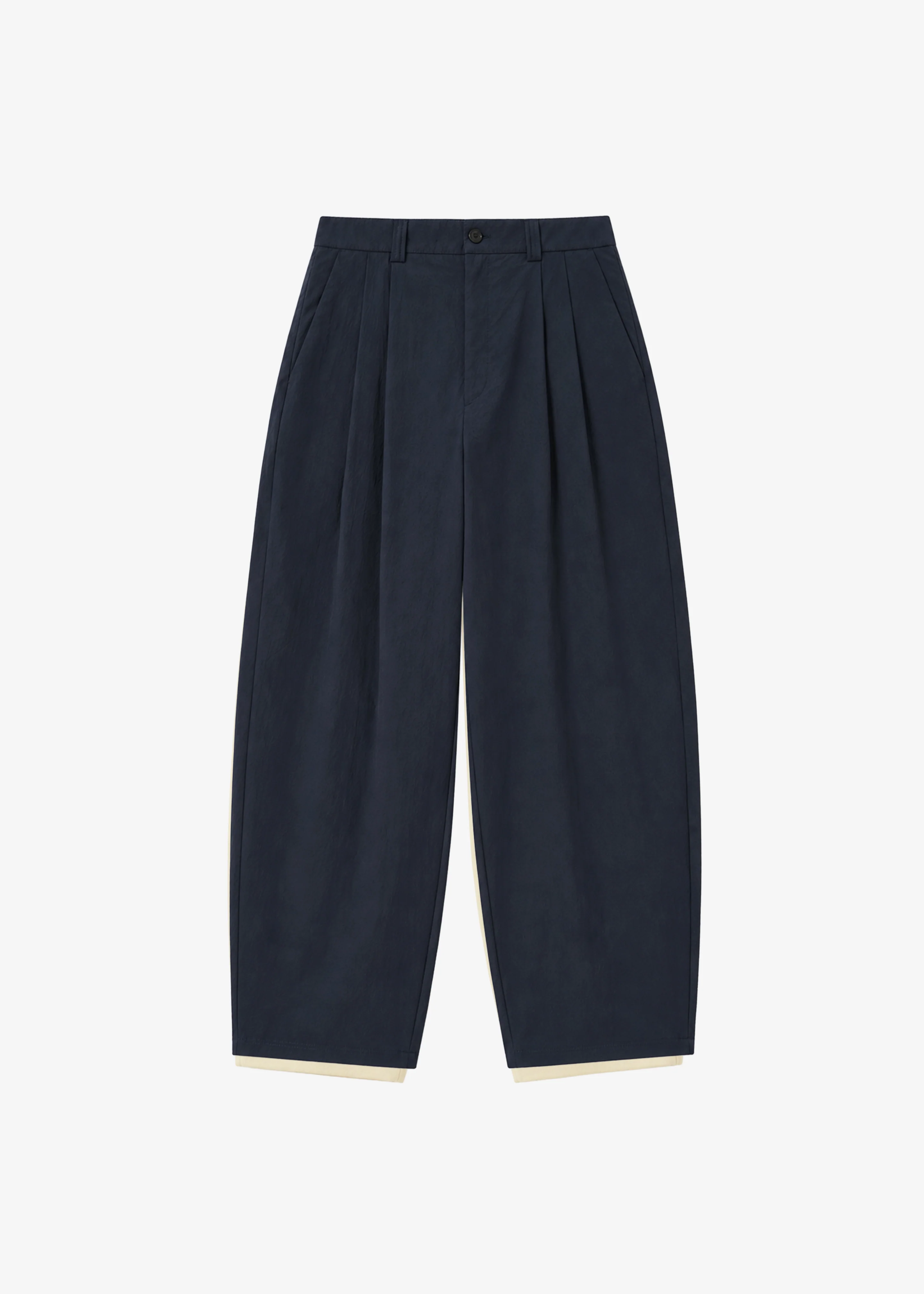 Osaka Pleated Pants - Navy - Image 8