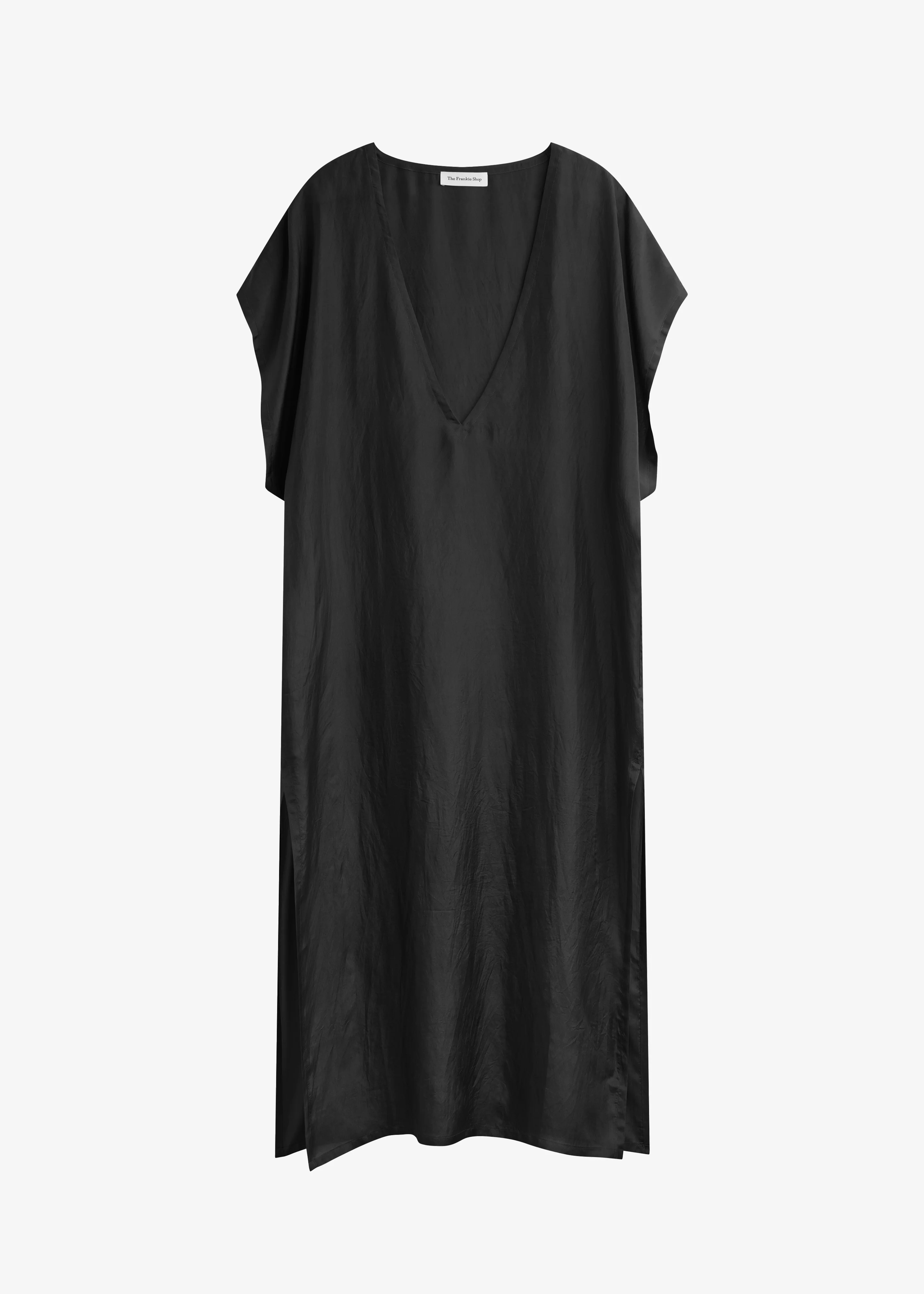 Ostuni Sheer Silk Kaftan Dress - Black - Image 7