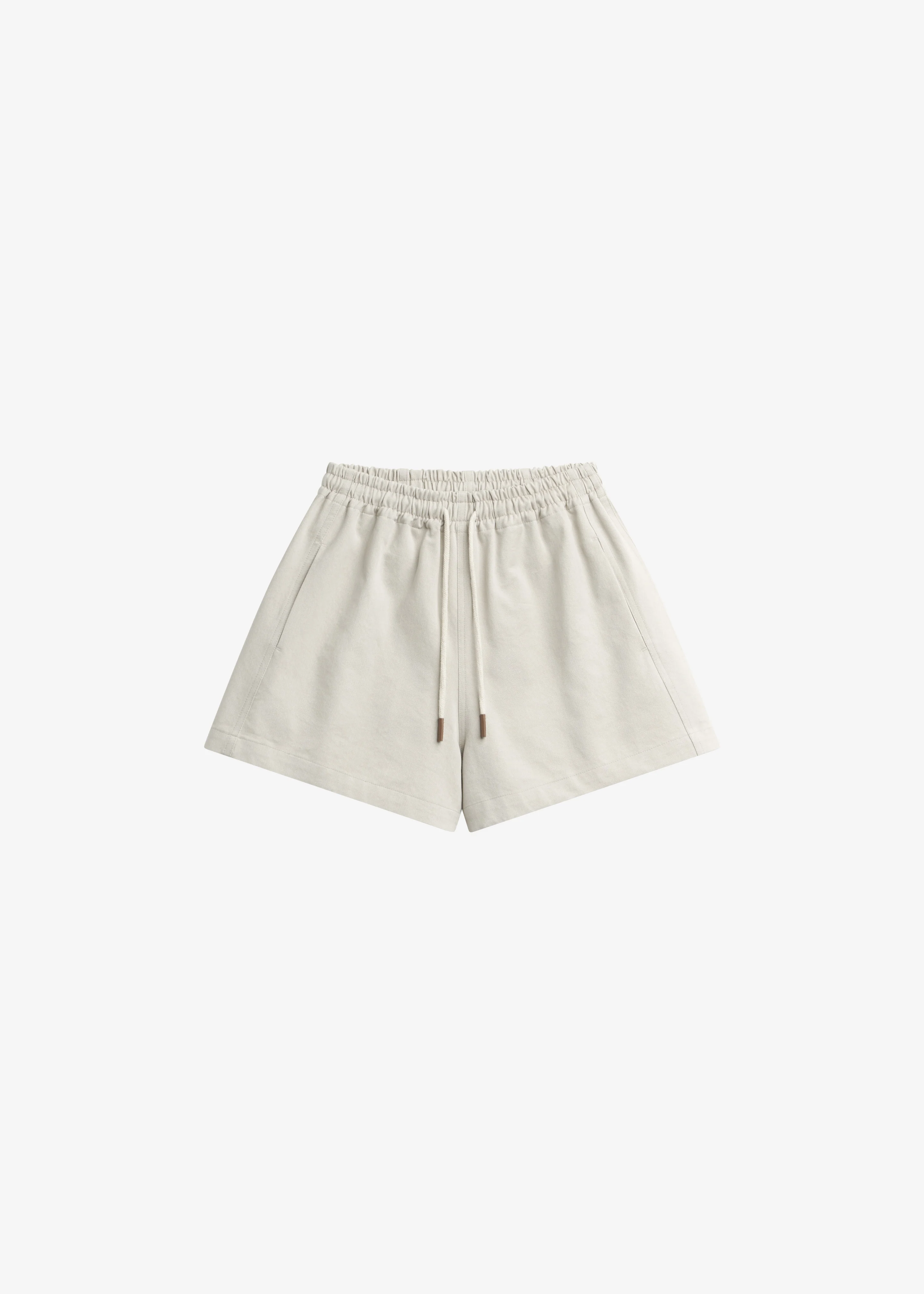 Pierno Cotton Shorts - Beige - Image 9