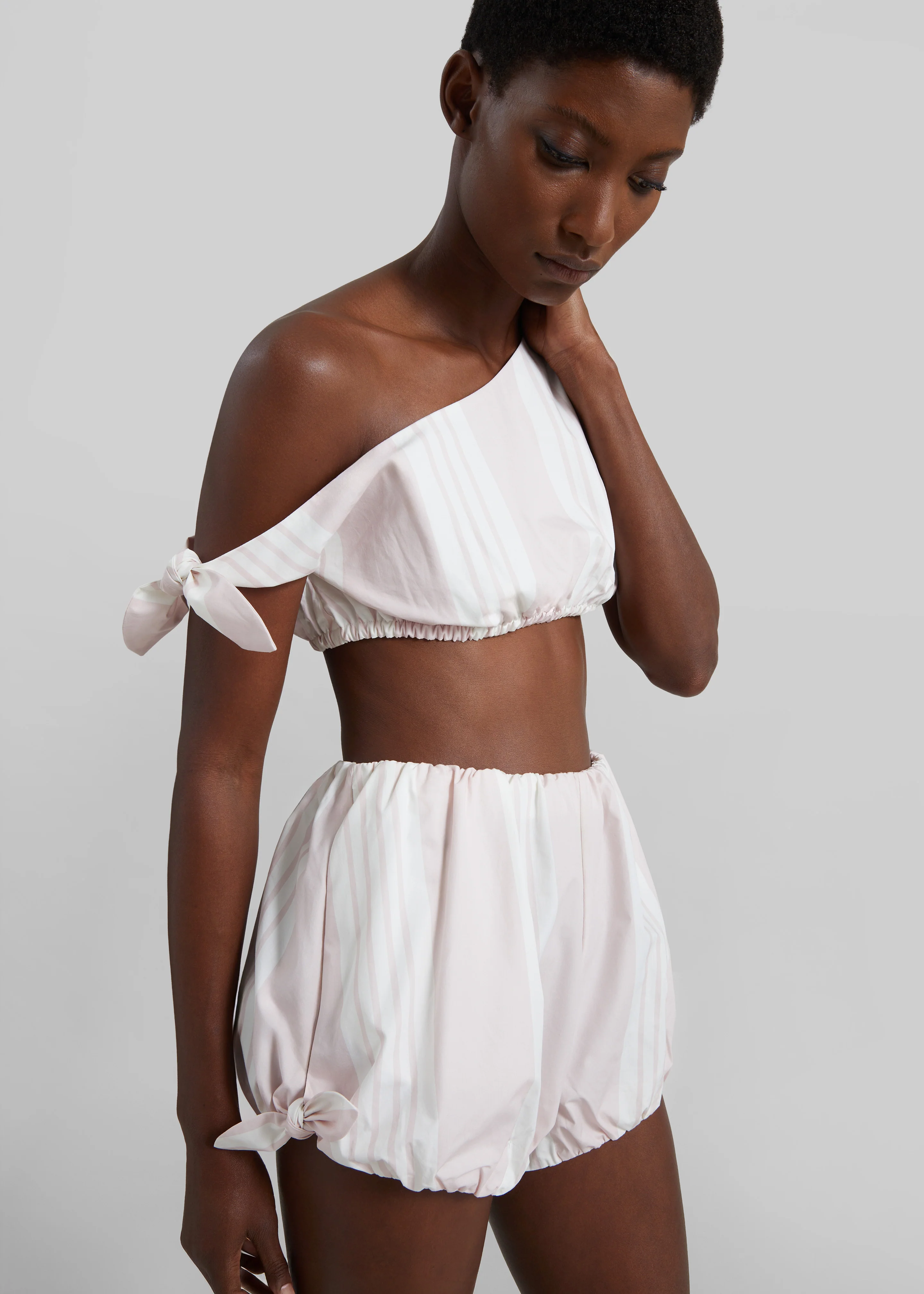 Posse Rosie Tie Top - Pink Stripe - Image 2