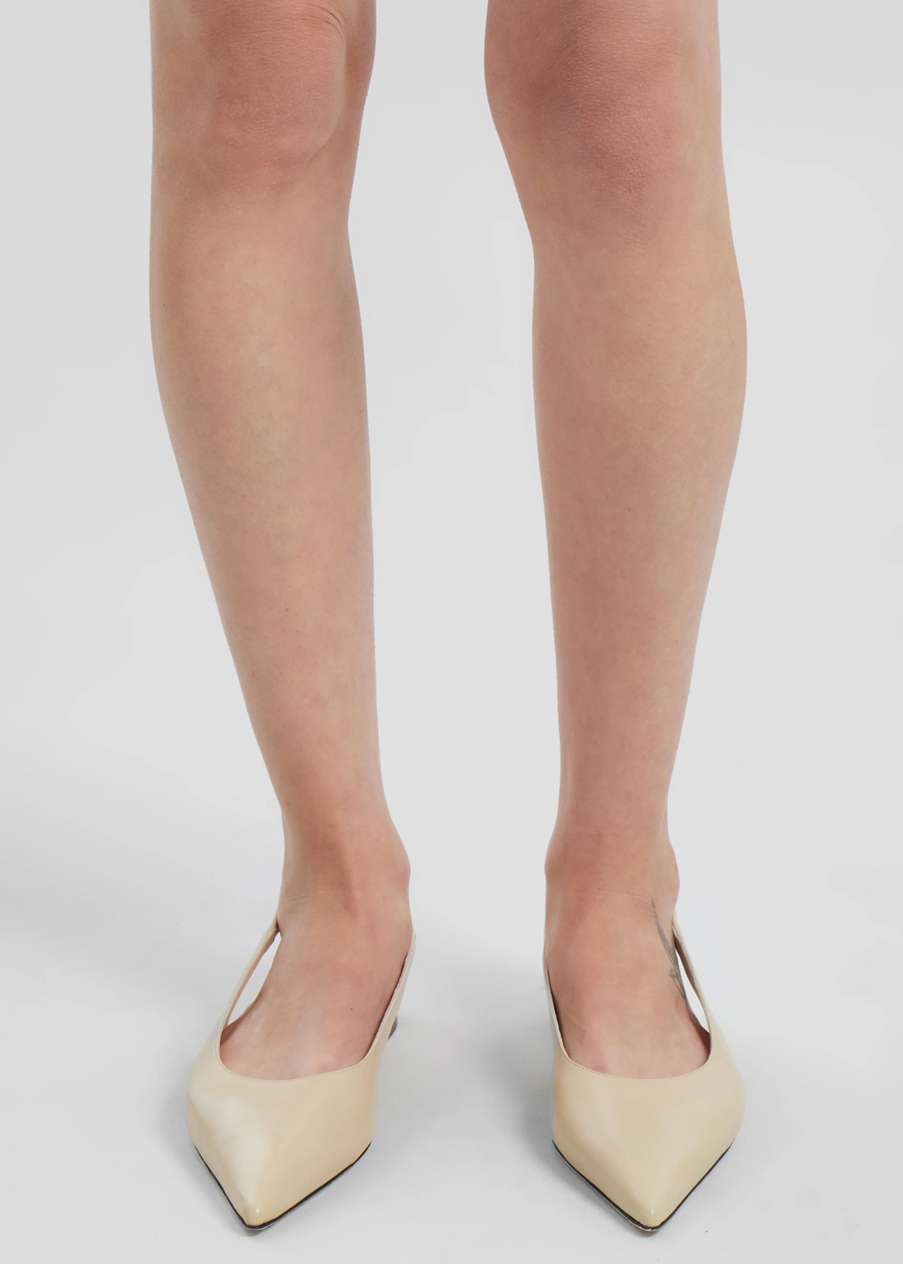 Proenza Schouler Spike Slingback Flats - Parchment - Image 8