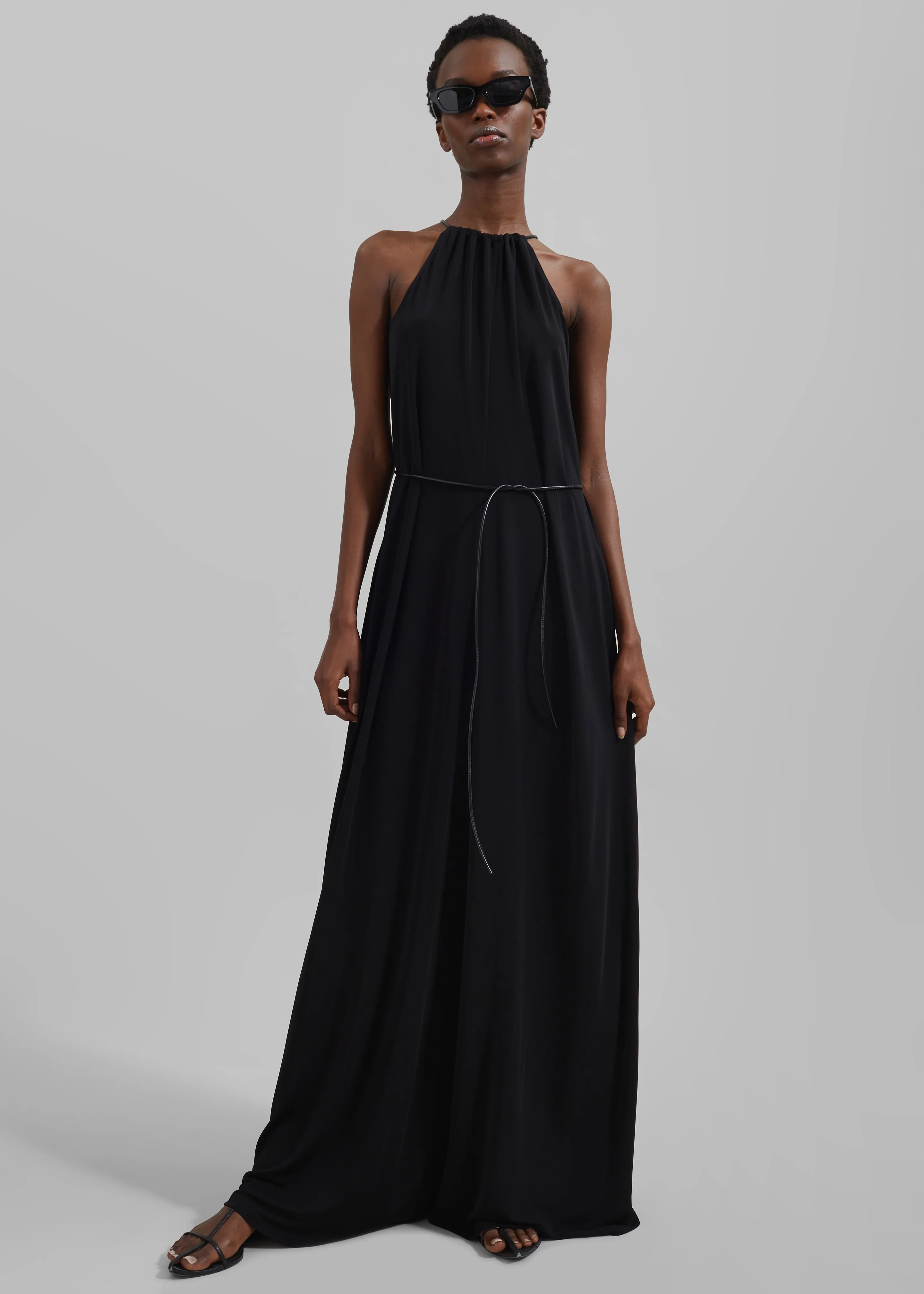 Proenza Schouler White Label Lenny Dress In Matte Jersey - Black - Image 4