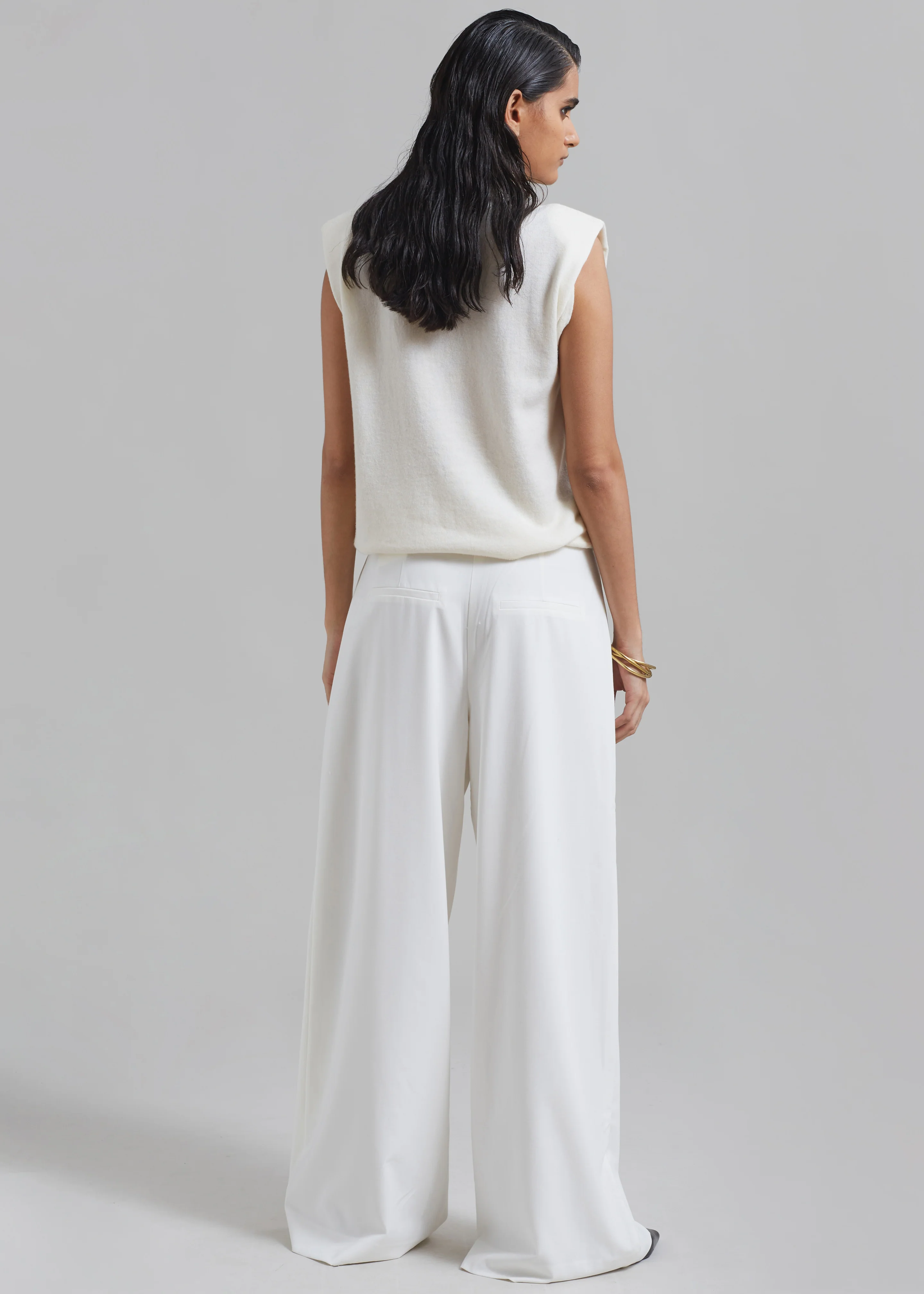 Remain Wide Pants with Pleats - Egret - Image 9