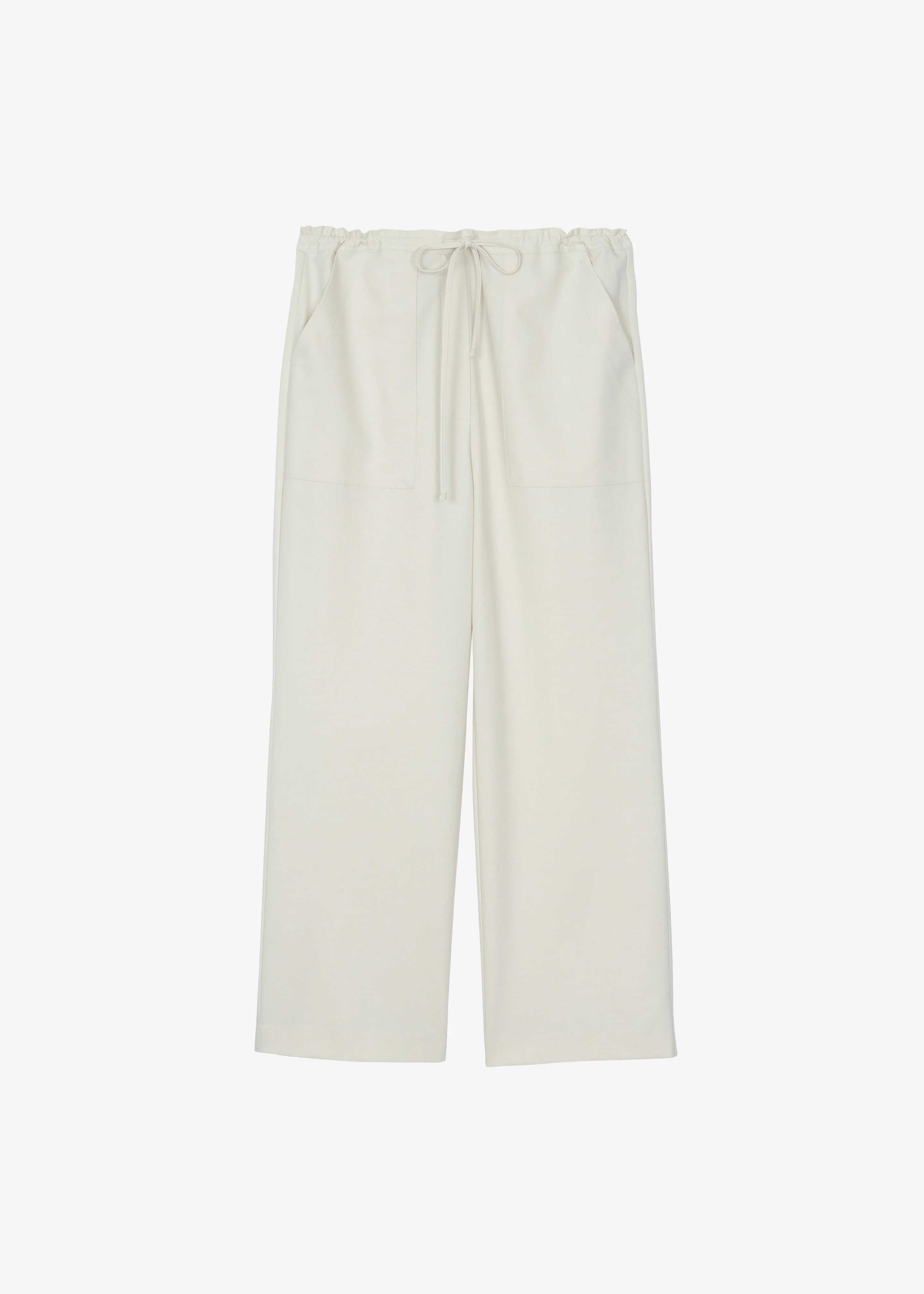 Ronne Straight Trousers - Cream - Image 9