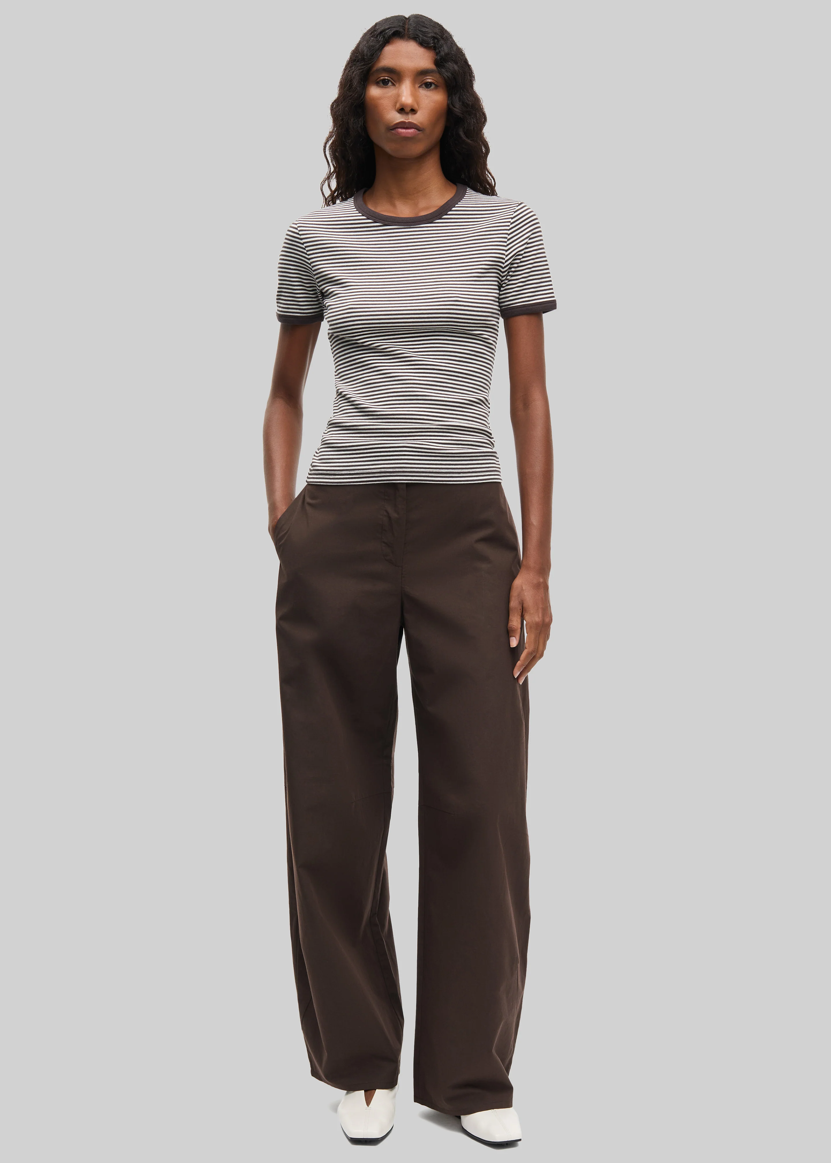 Samsøe Samsøe Saroko Trousers - Mulch - Image 3