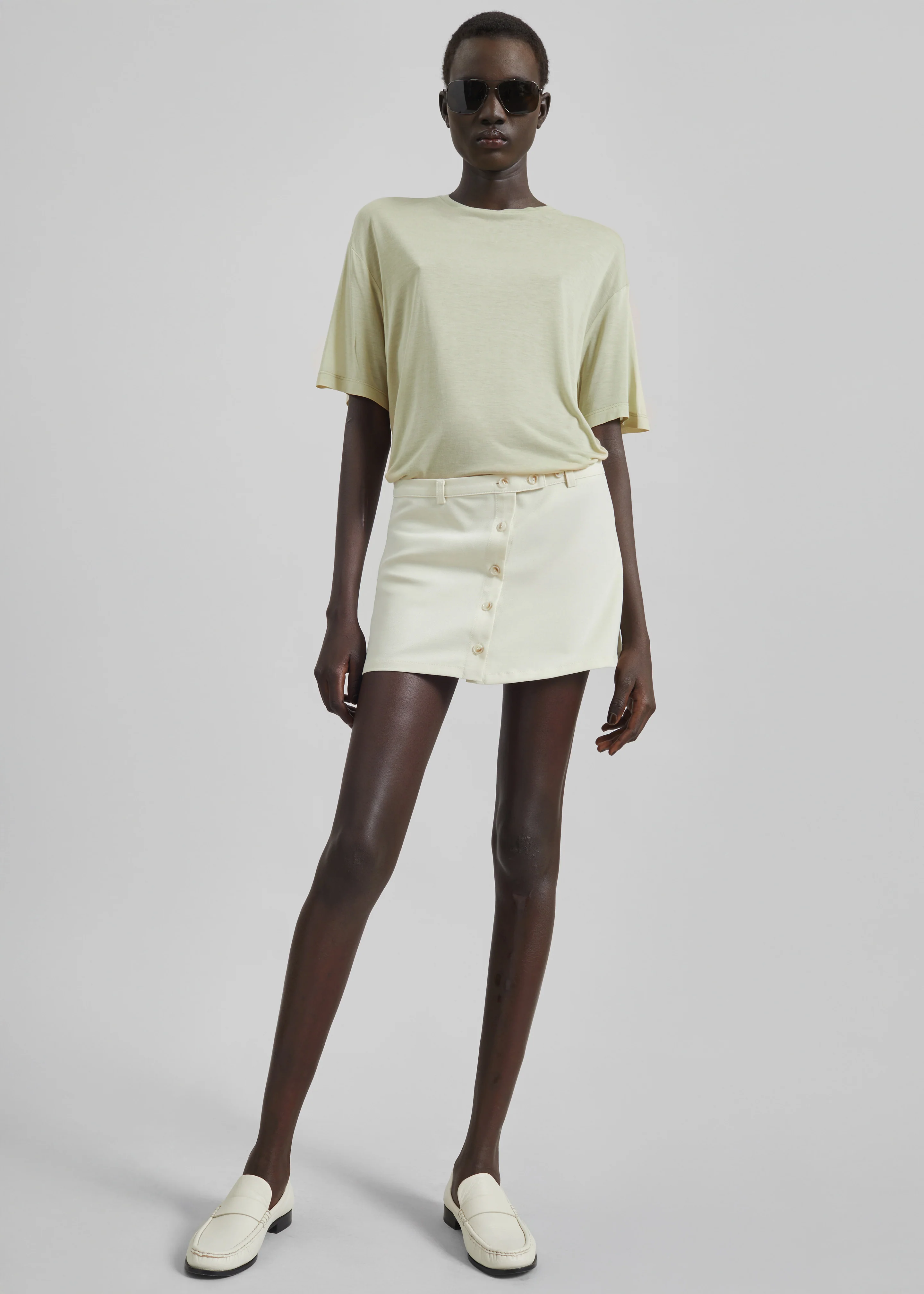 Selvan Sheer T-Shirt - Cement - Image 3