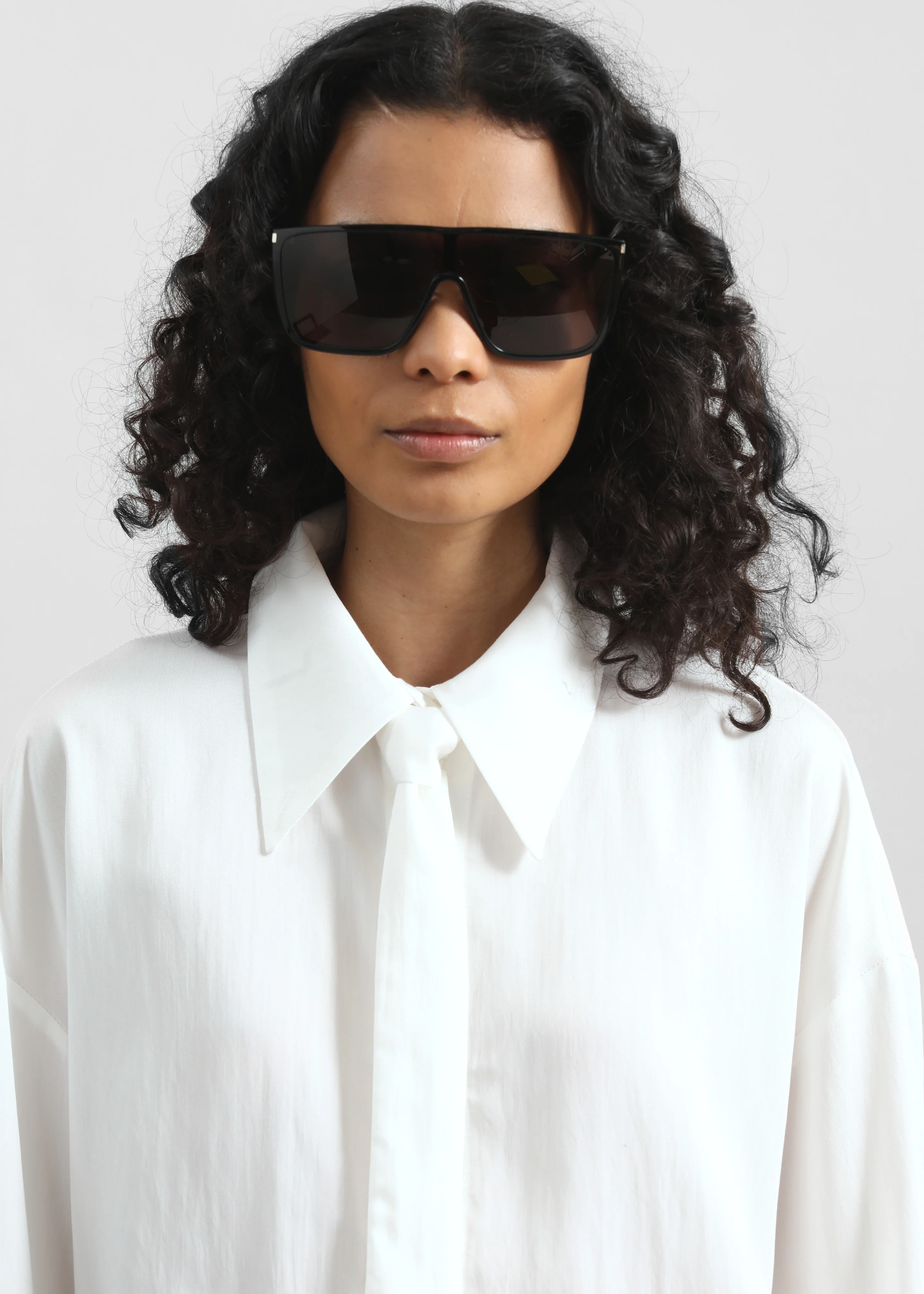 Silvan Neck Tie Shirt - White - Image 4