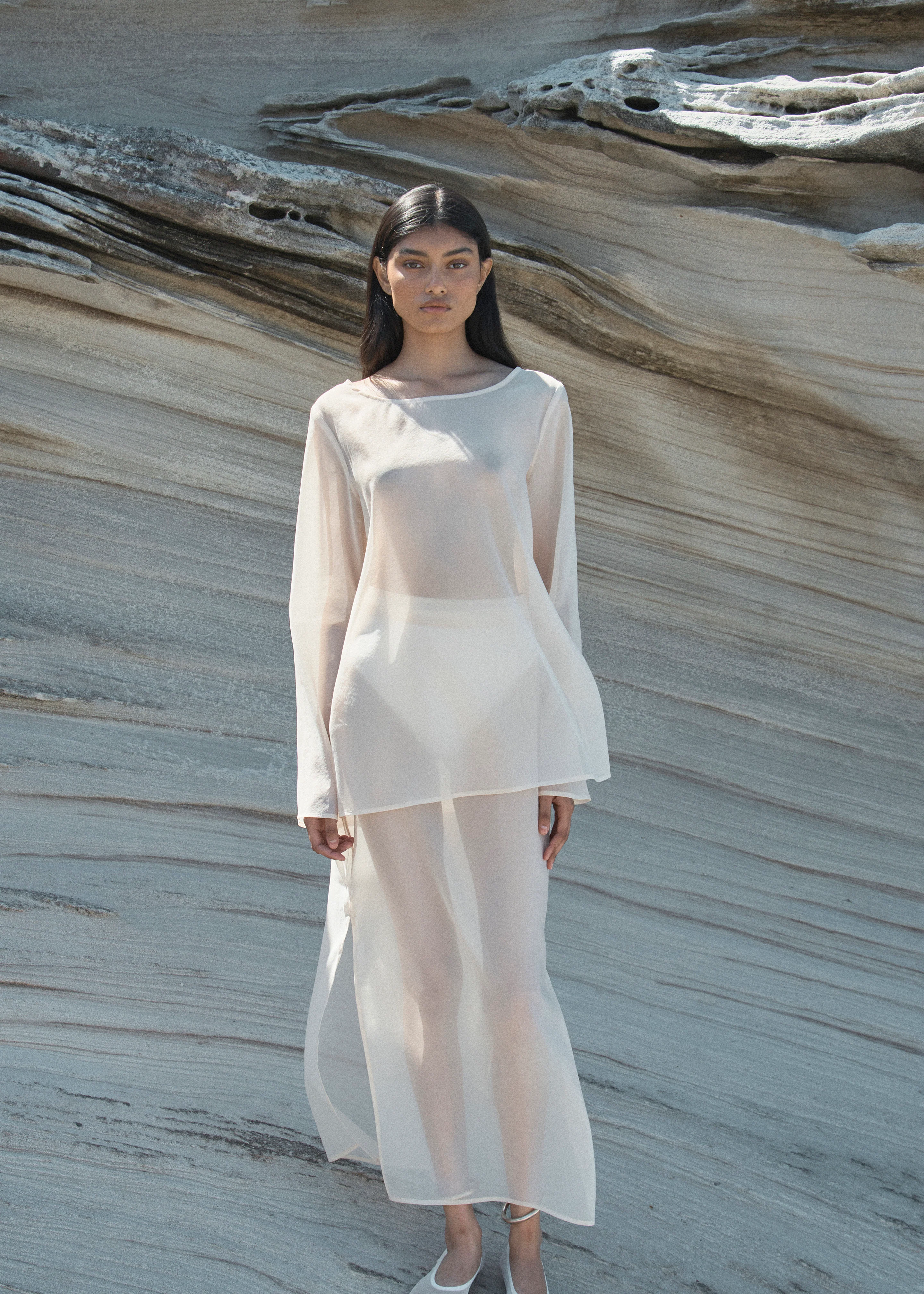 Solaqua Laurent Skirt - Ivory - Image 6