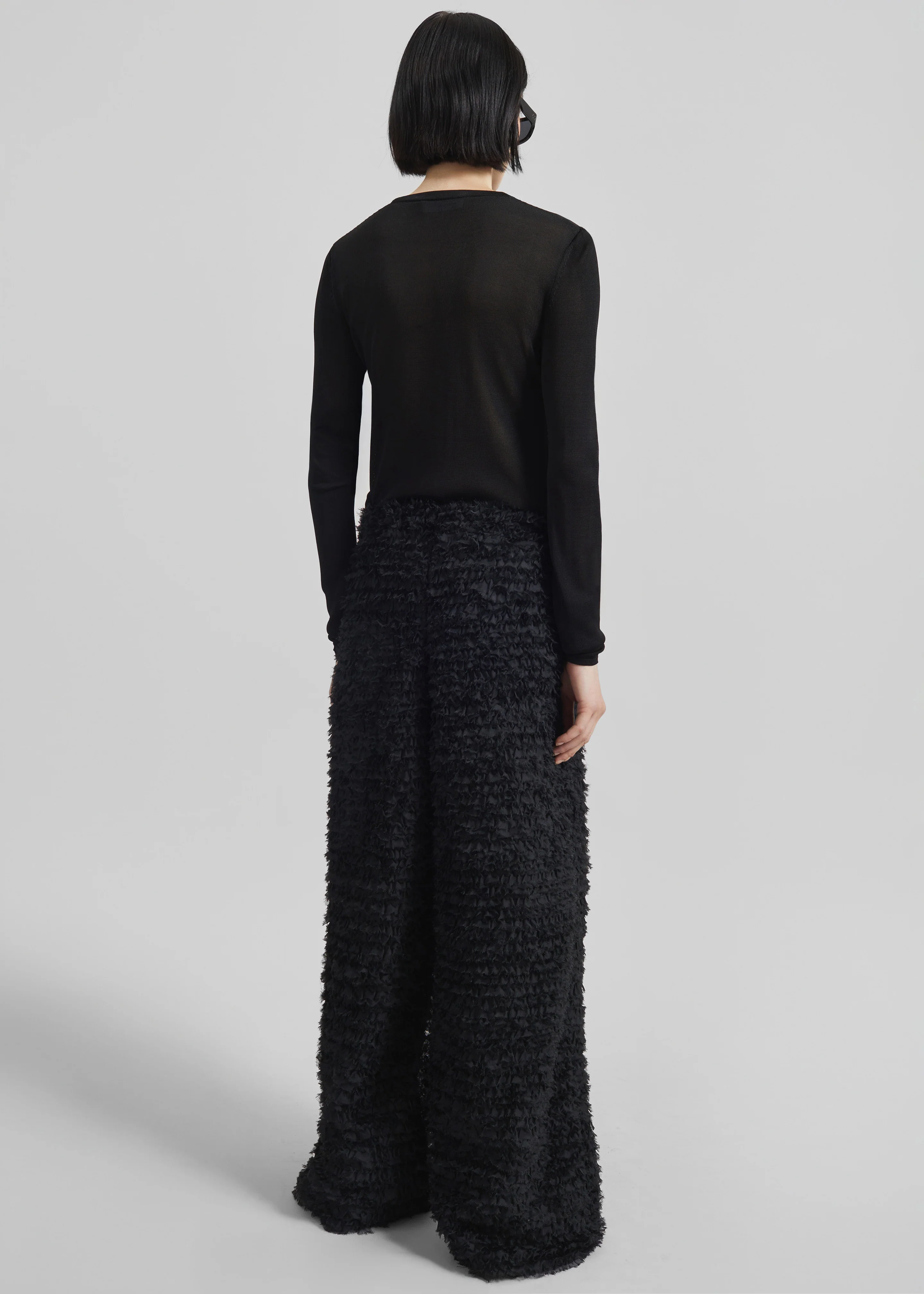 Sonny Ruffled Pants - Black - Image 8