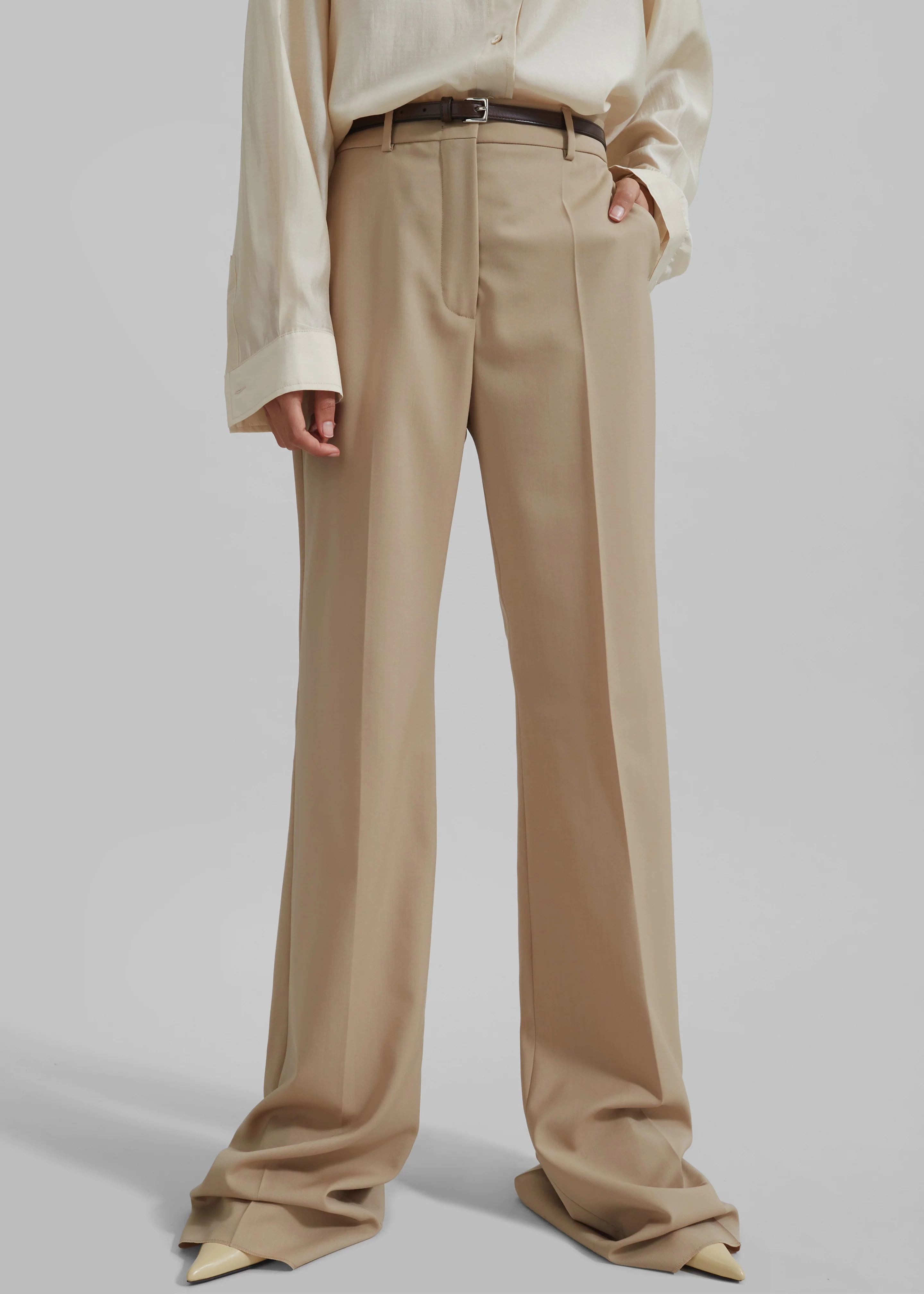 Sportmax Hangar Trousers - Beige - Image 2