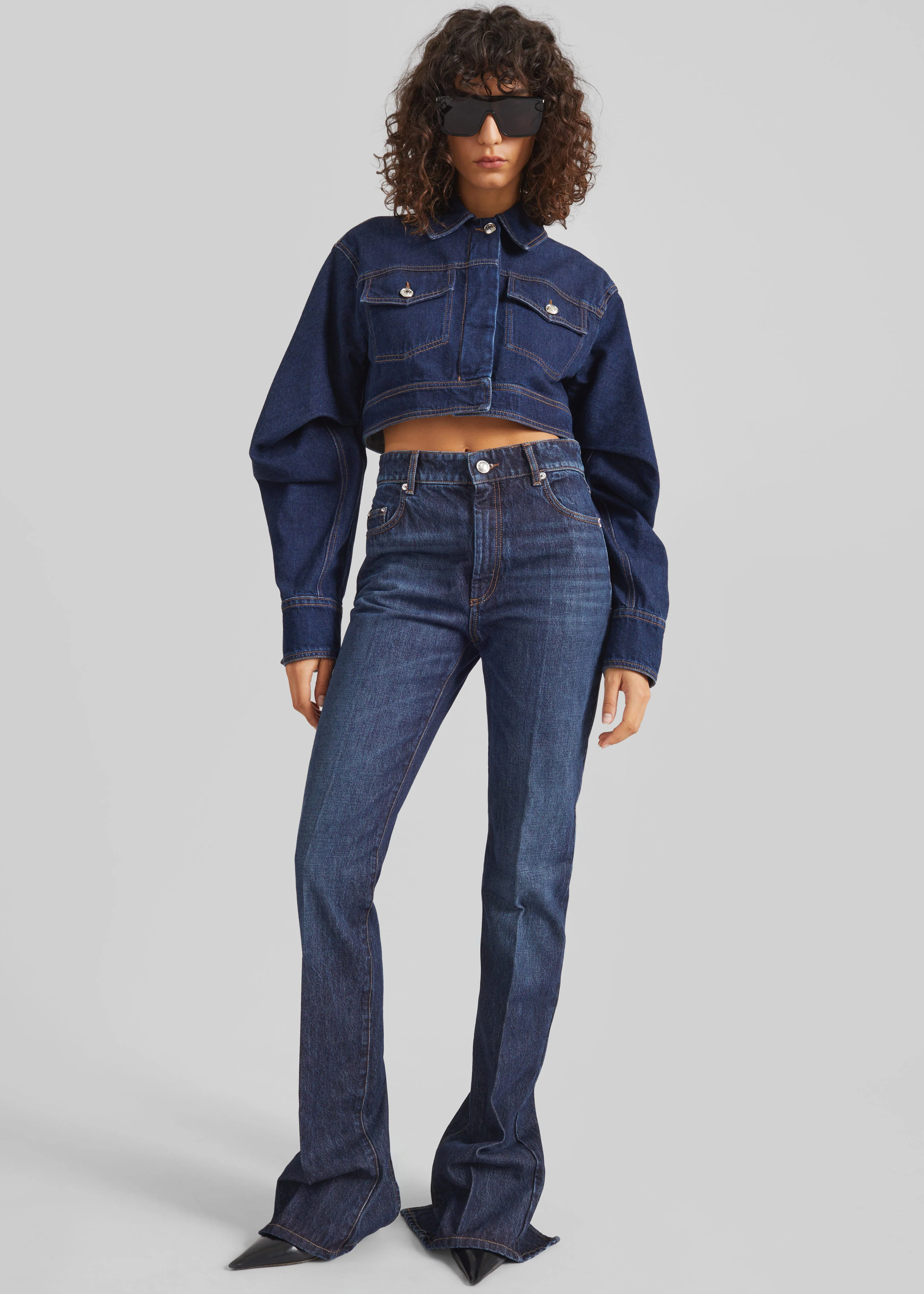 Sportmax Sir Denim Jacket - Midnight Blue - Image 3