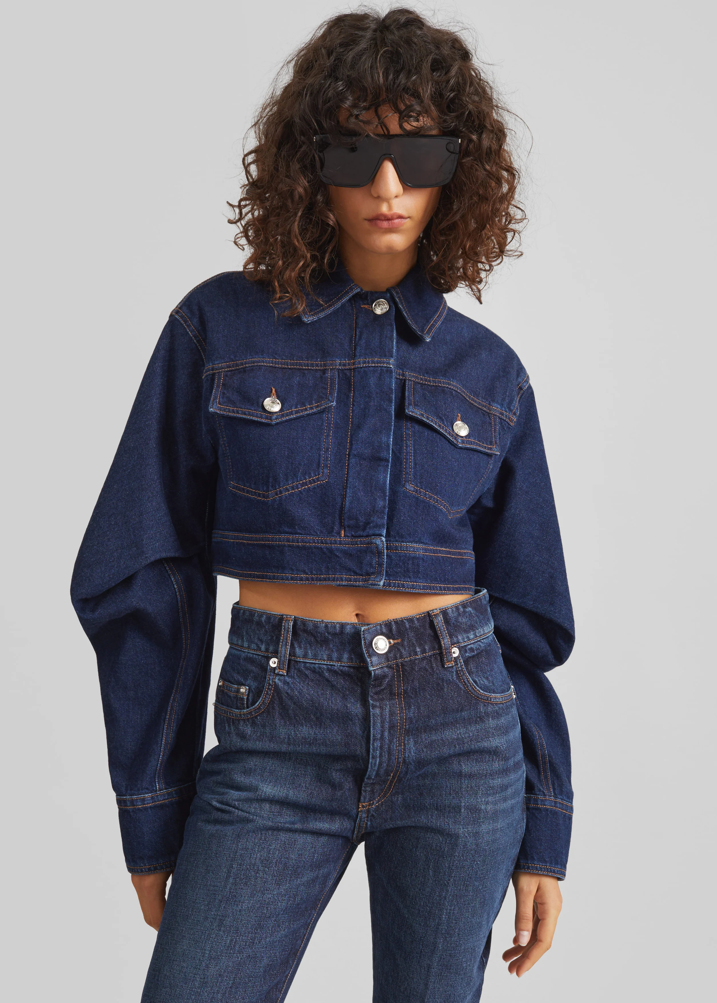 Sportmax Sir Denim Jacket - Midnight Blue - Image 6