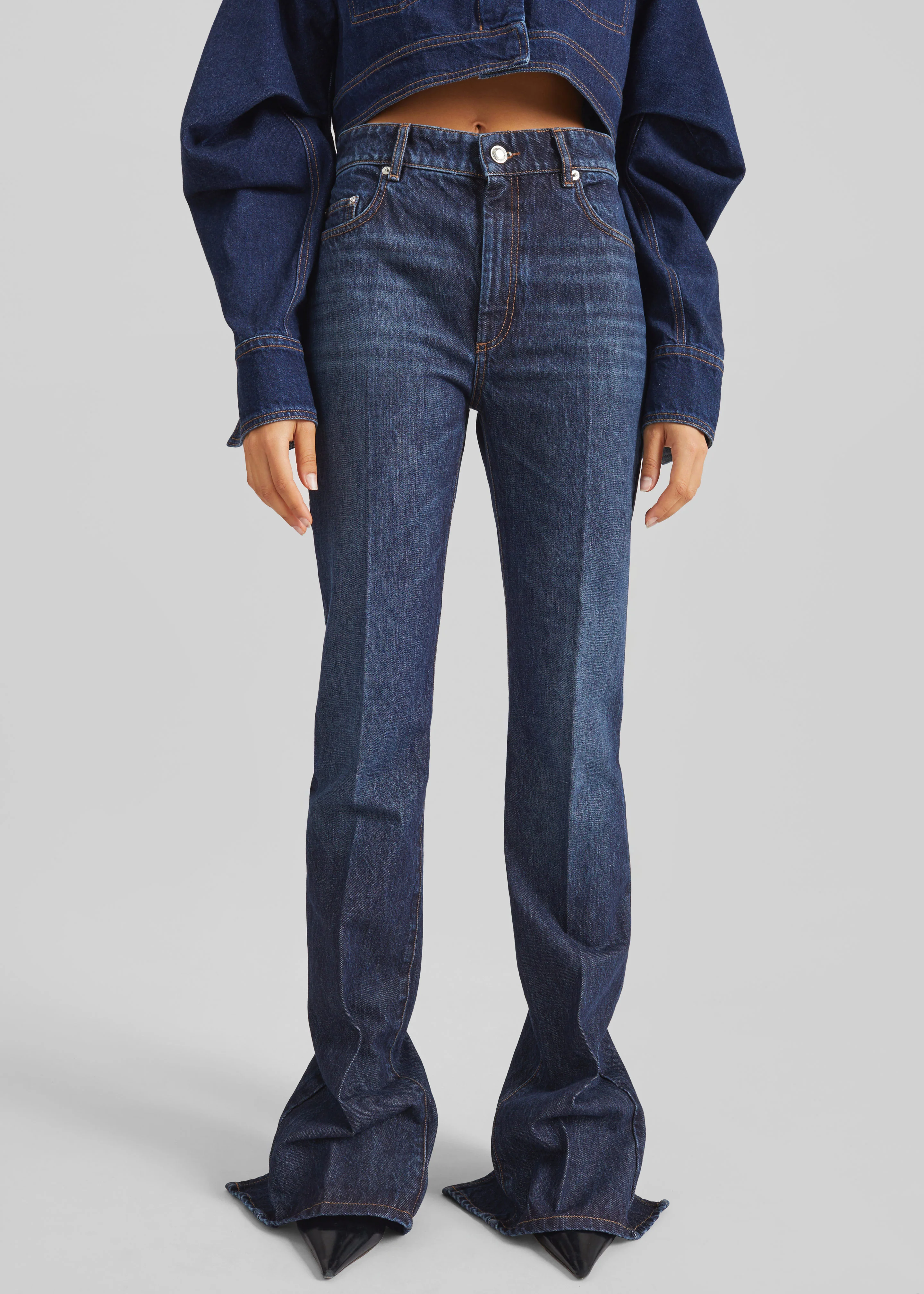 Sportmax Spigola Denim Pants - Midnight Blue - Image 5