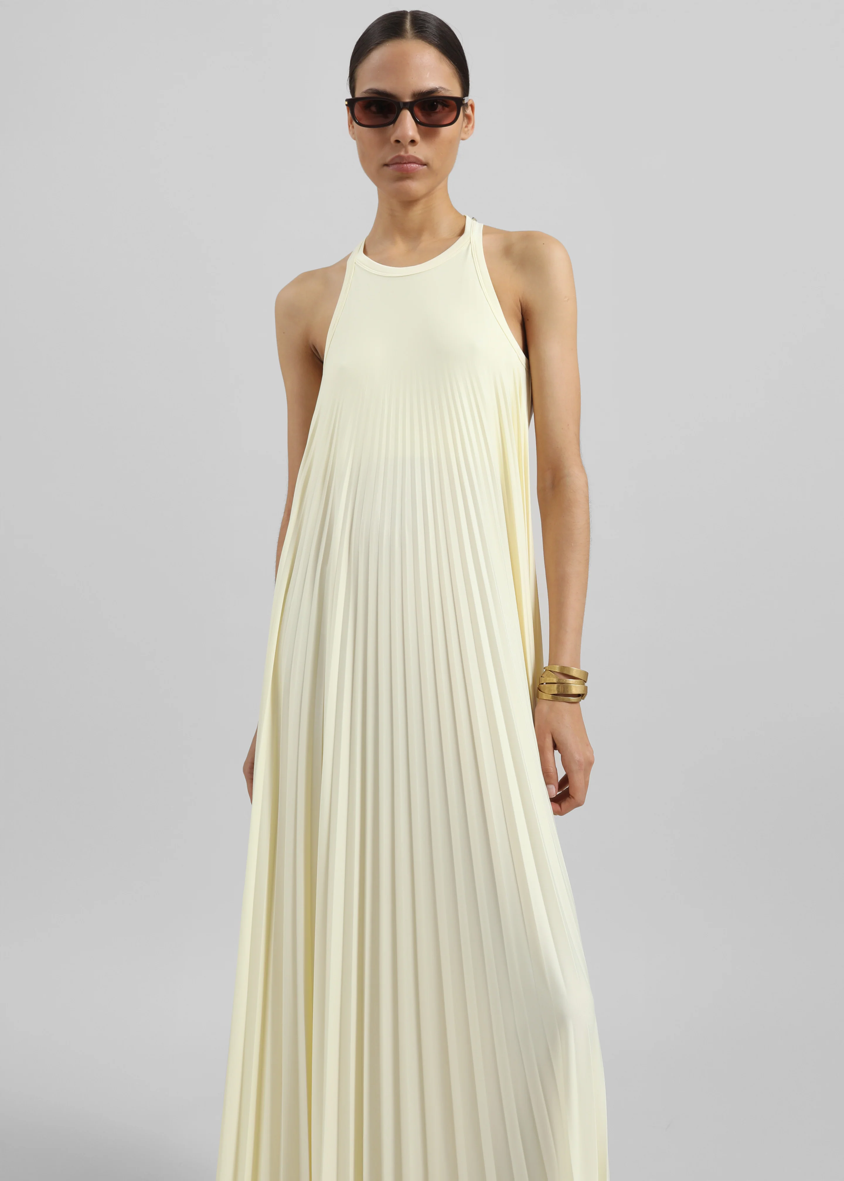 Sportmax Verdier Dress - Light Yellow - Image 2
