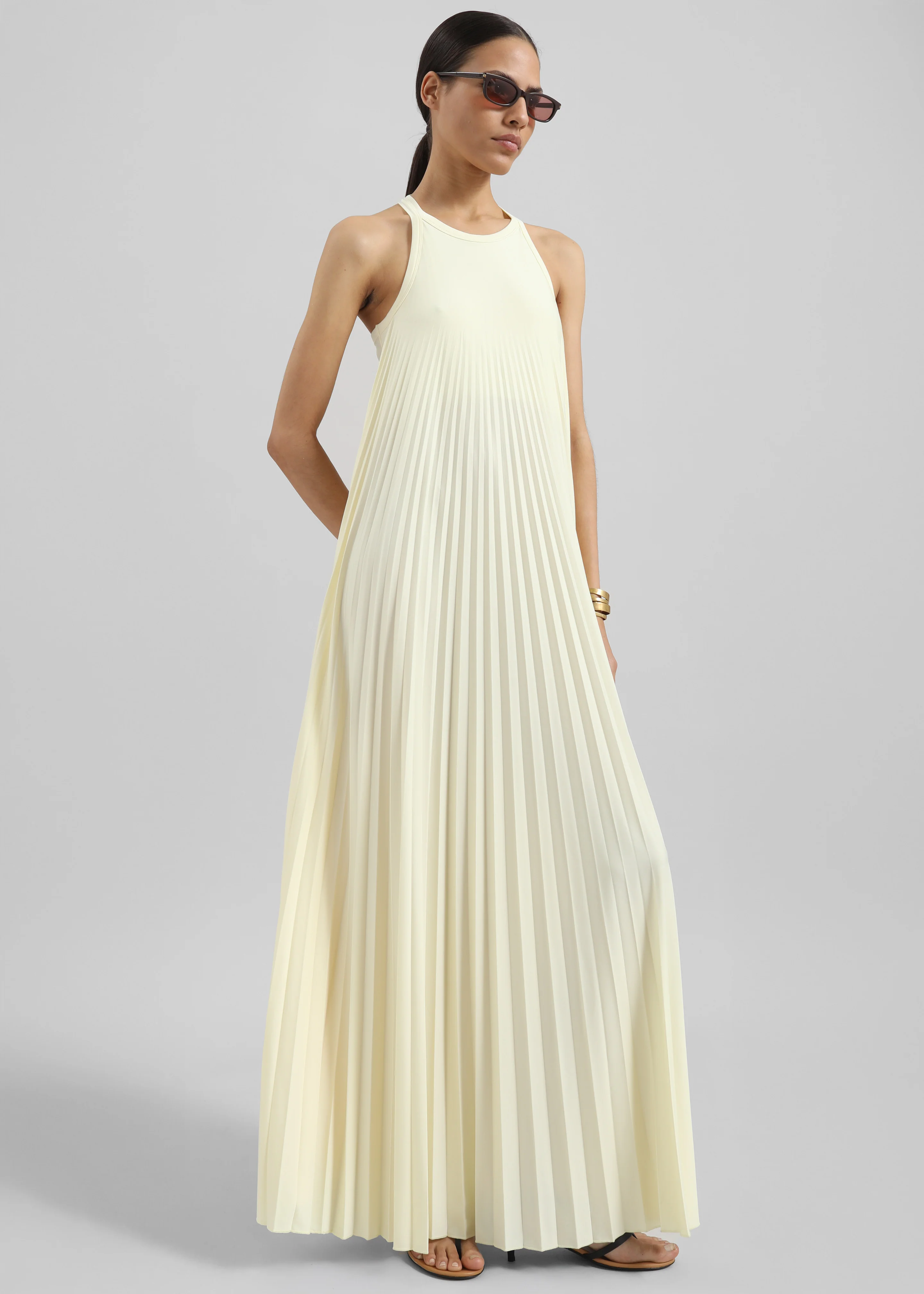 Sportmax Verdier Dress - Light Yellow - Image 6