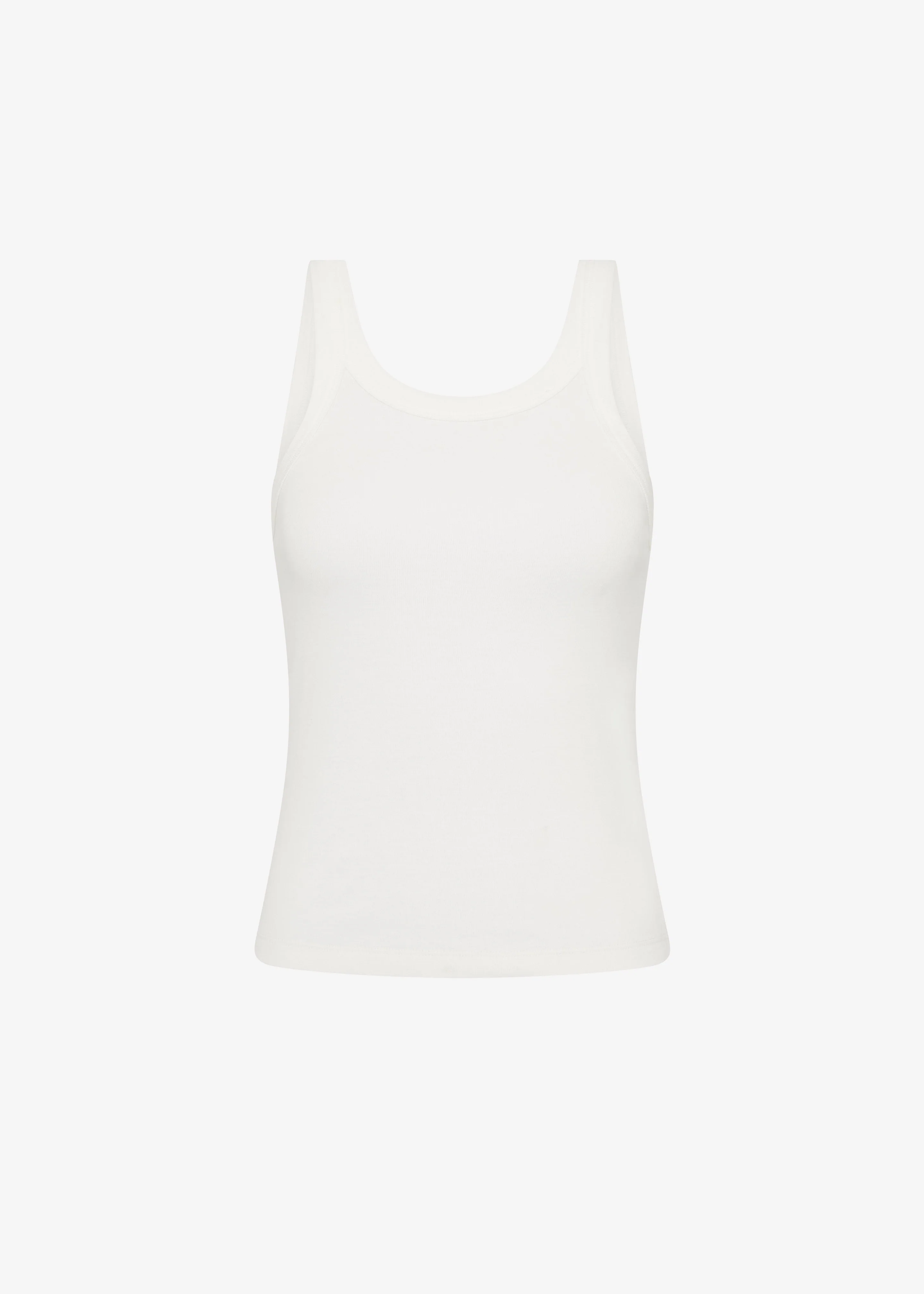 St. Agni Organic Cotton Racer Singlet - White - Image 5