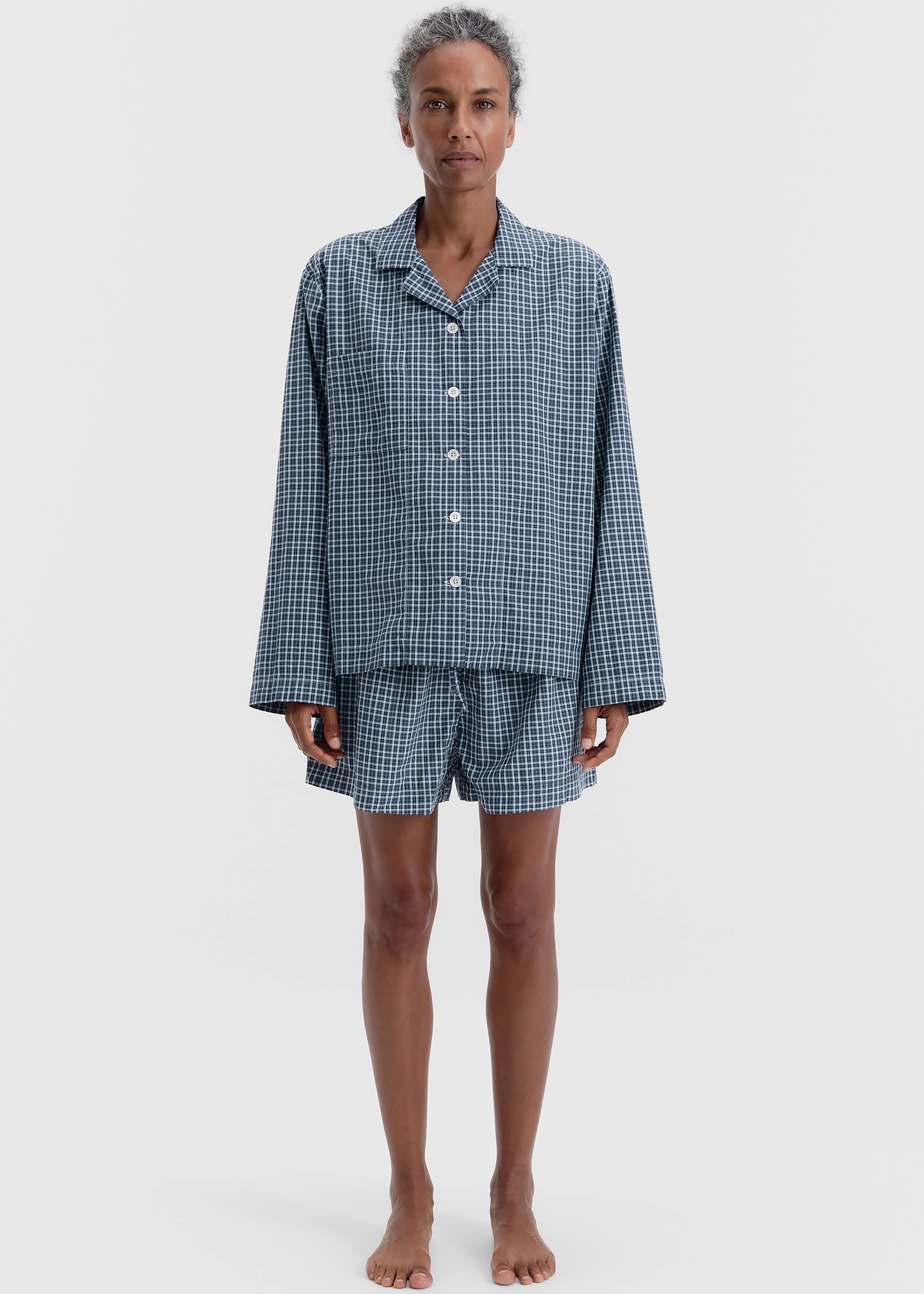 Tekla Fine Twill Shorts - Lanegan Checks - Image 3