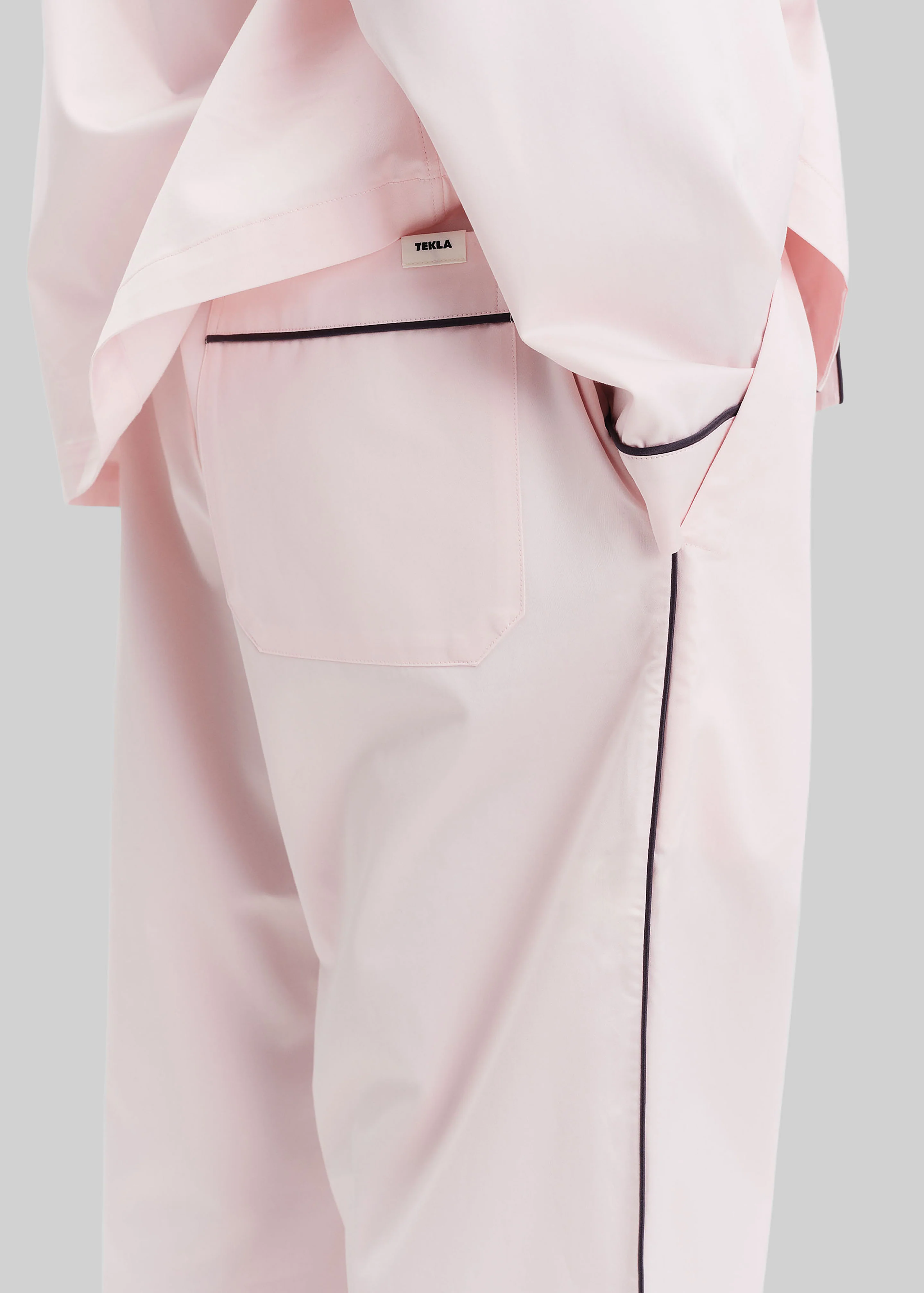 Tekla Sateen Pyjama Pants - Porter - Image 7