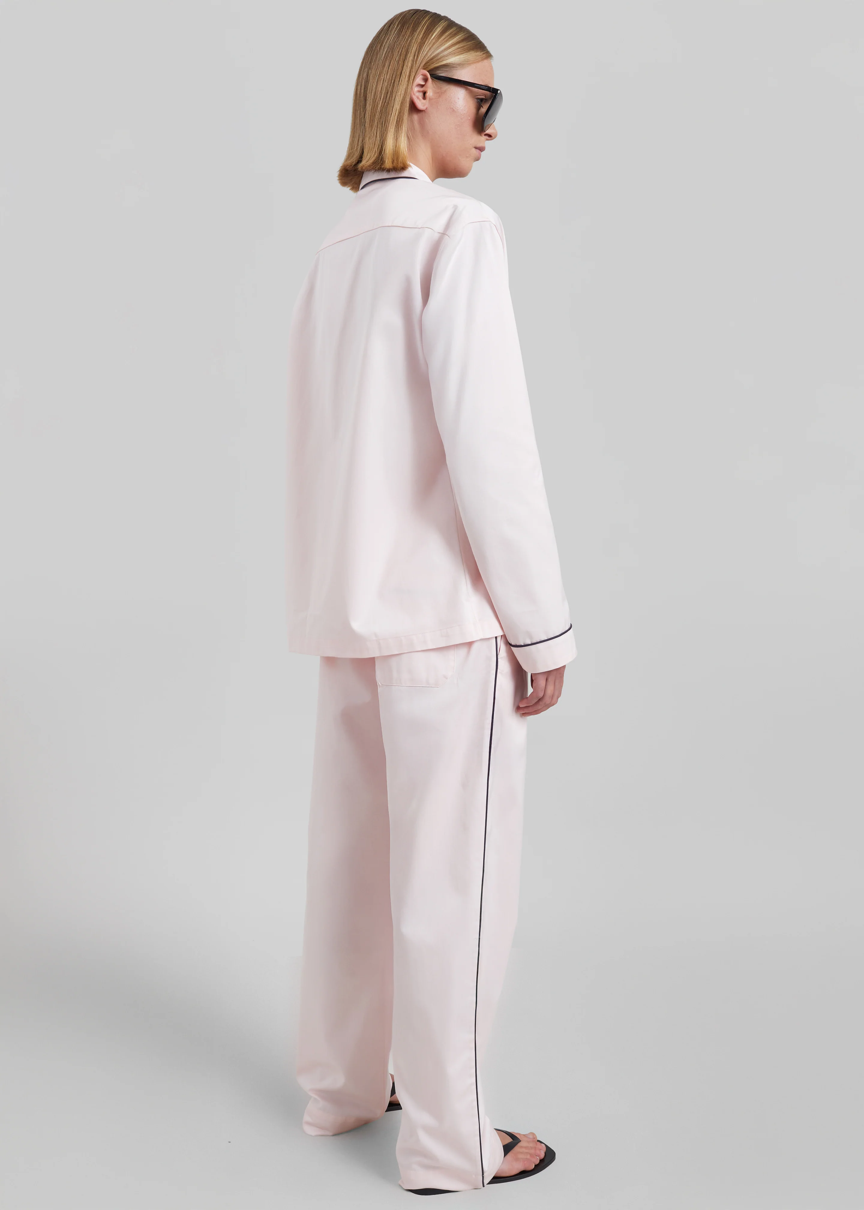 Tekla Sateen Pyjama Shirt - Porter - Image 12