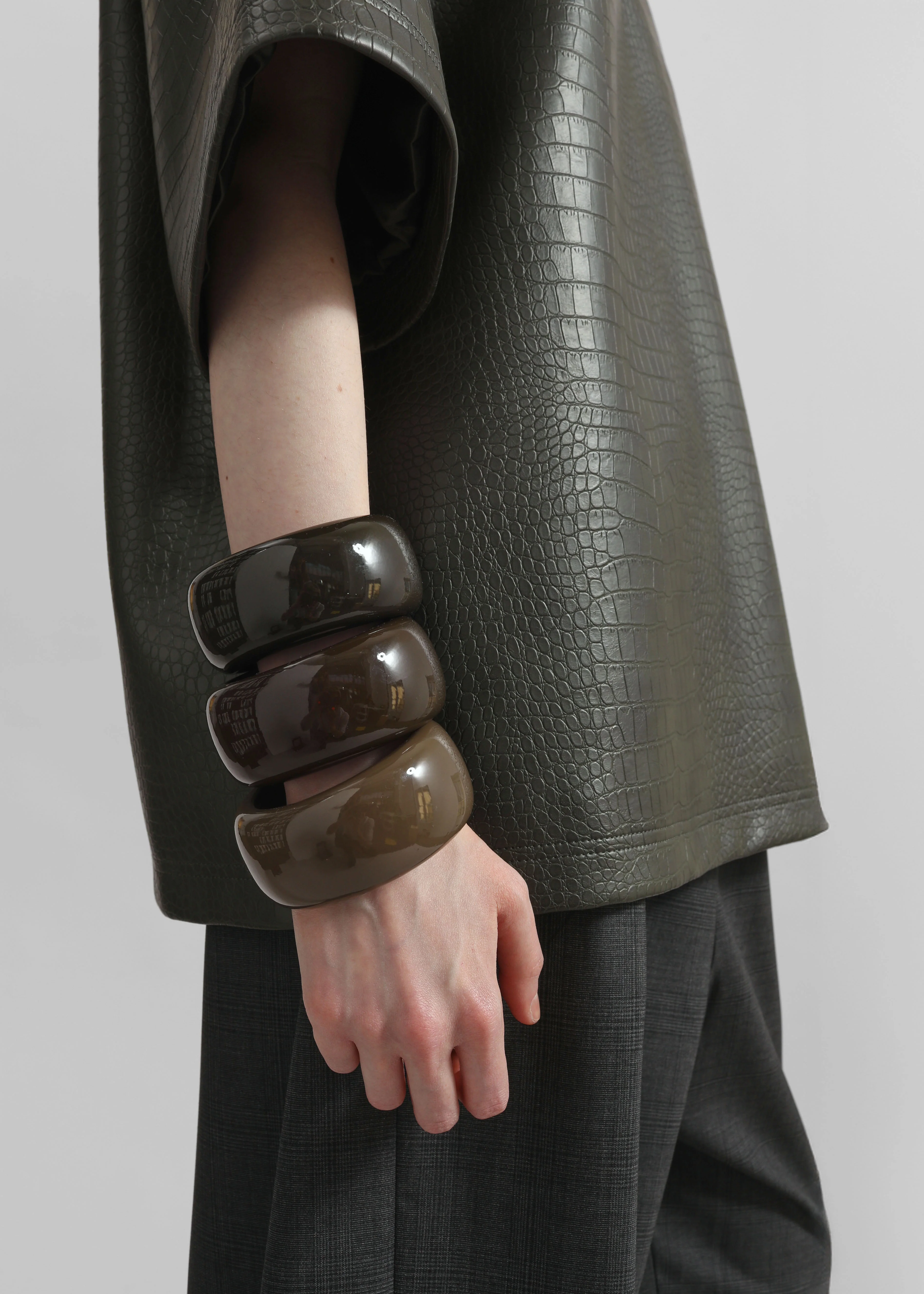 TFS Glossy Bangle - Mocha - Image 2