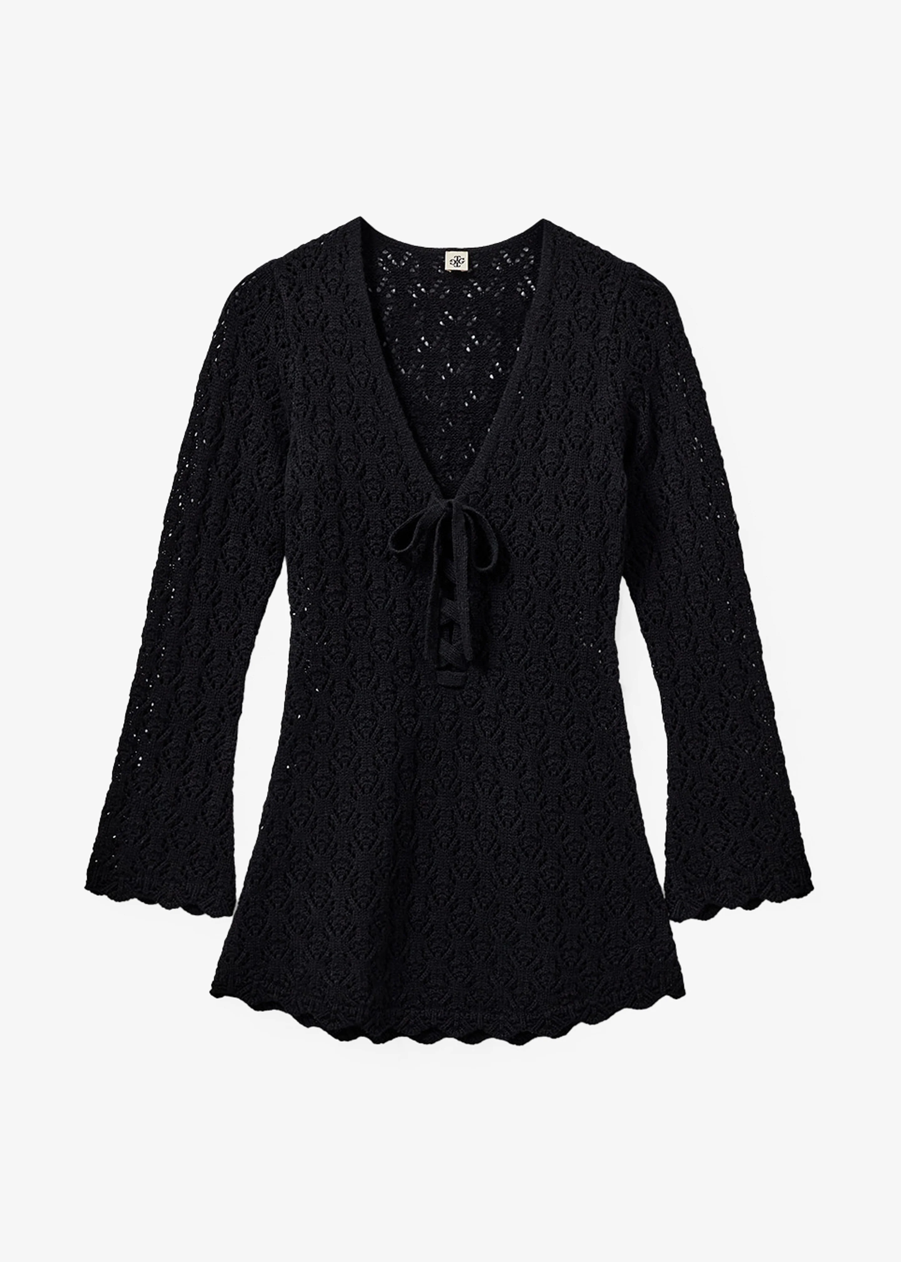 The Garment Canada Crochet Short Dress - Black - Image 7
