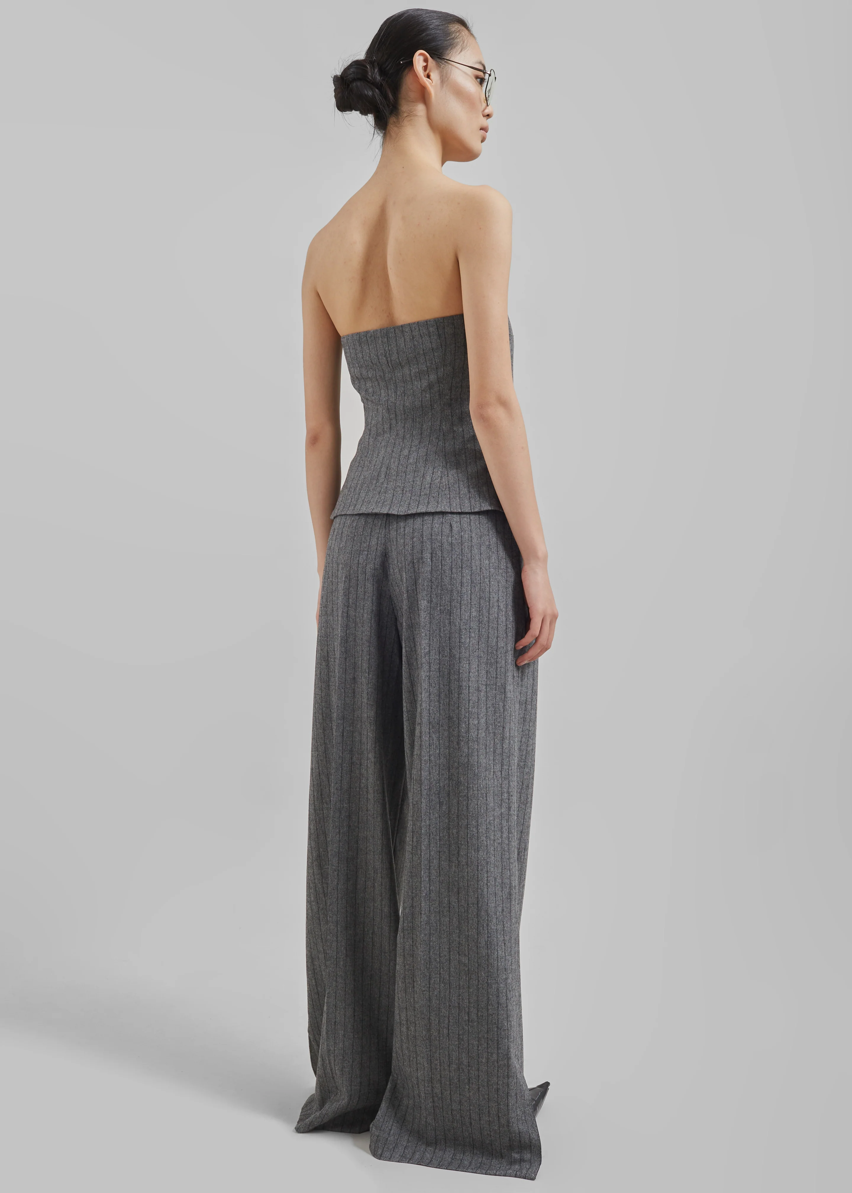 The Garment Tilda Tube Top - Grey/Black Stripe - Image 7