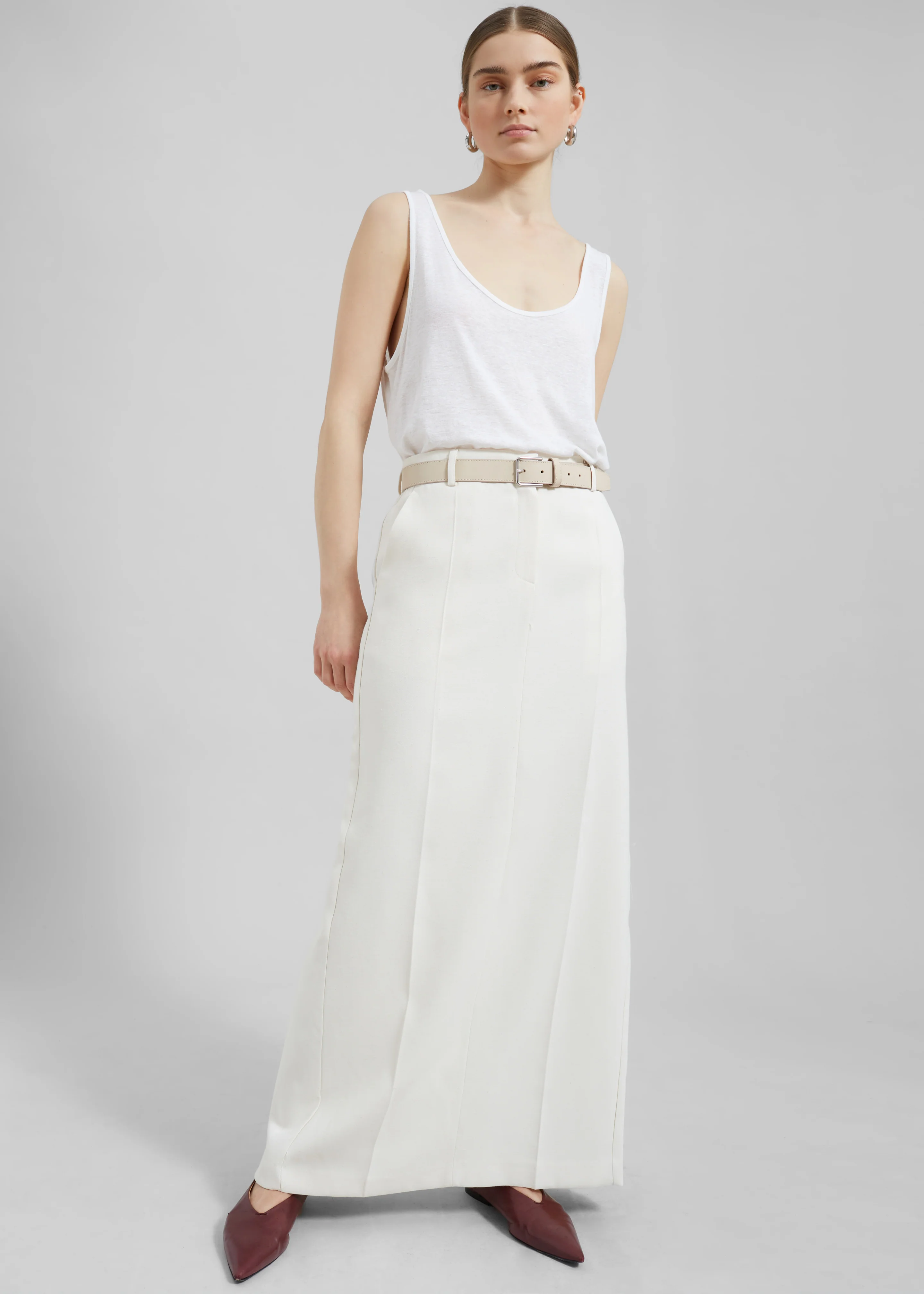 Toni Leather Belt - Mastic - Image 3