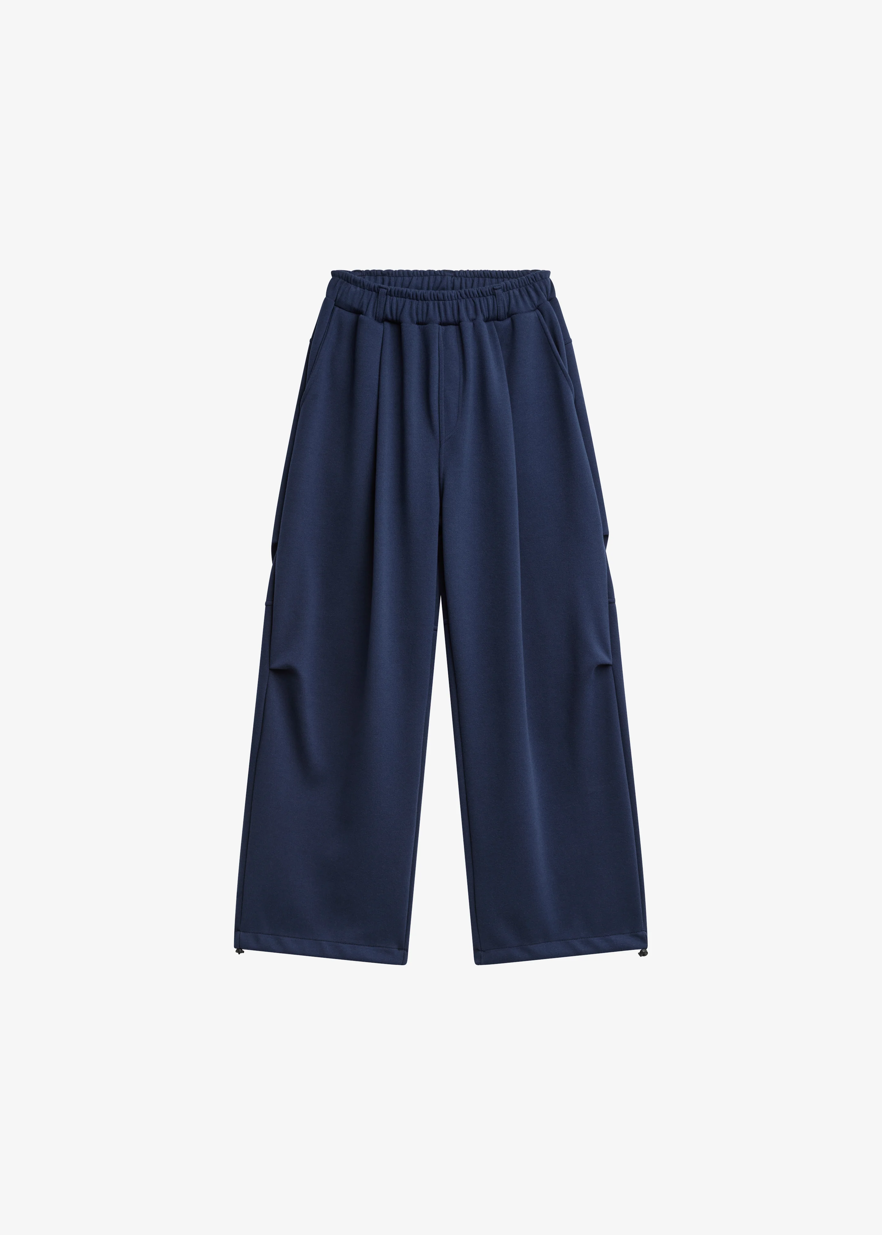 Vetigny Drawstring Pleated Sweatpants - Navy - Image 6